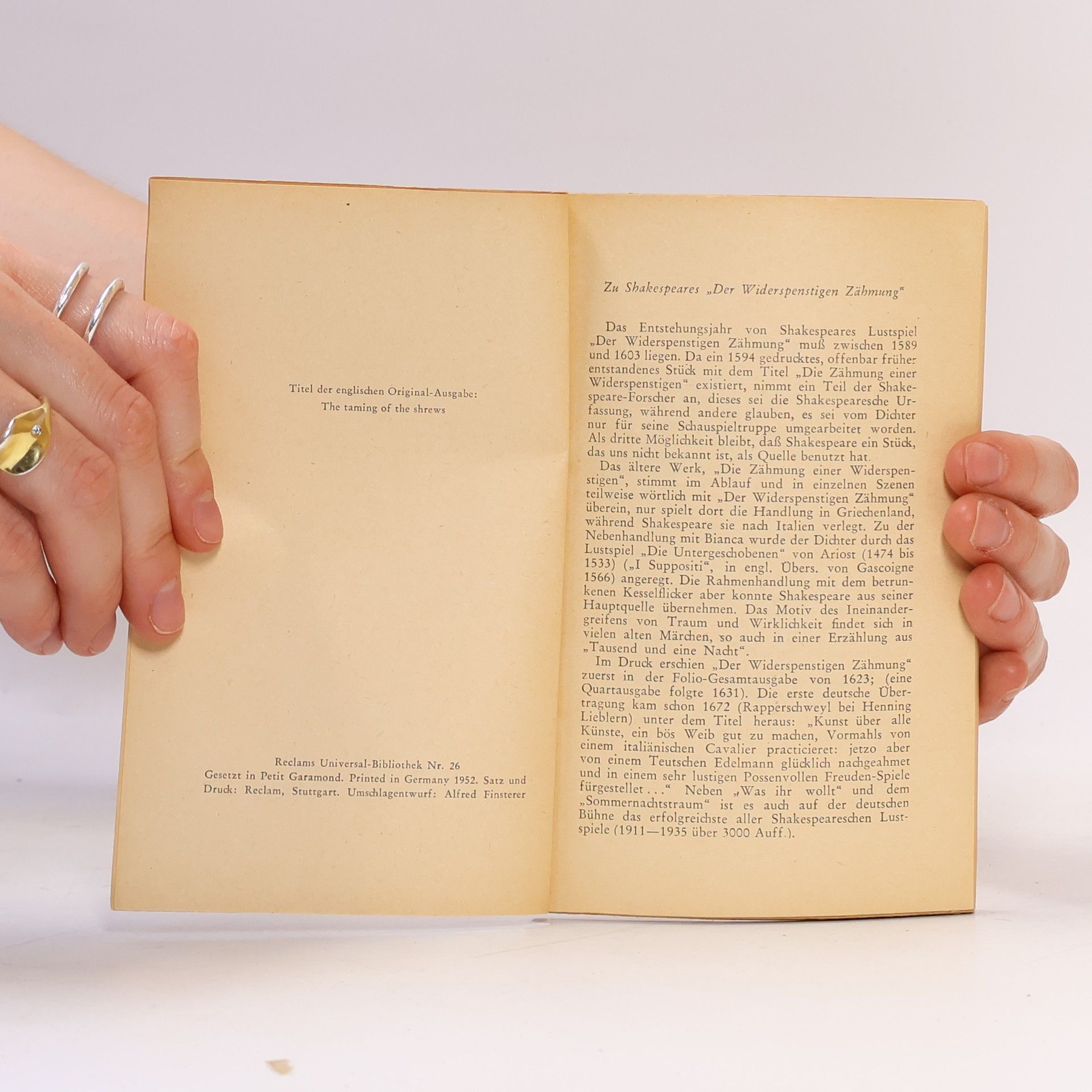 William Shakespeare Der Widerspenstigen Zähmung