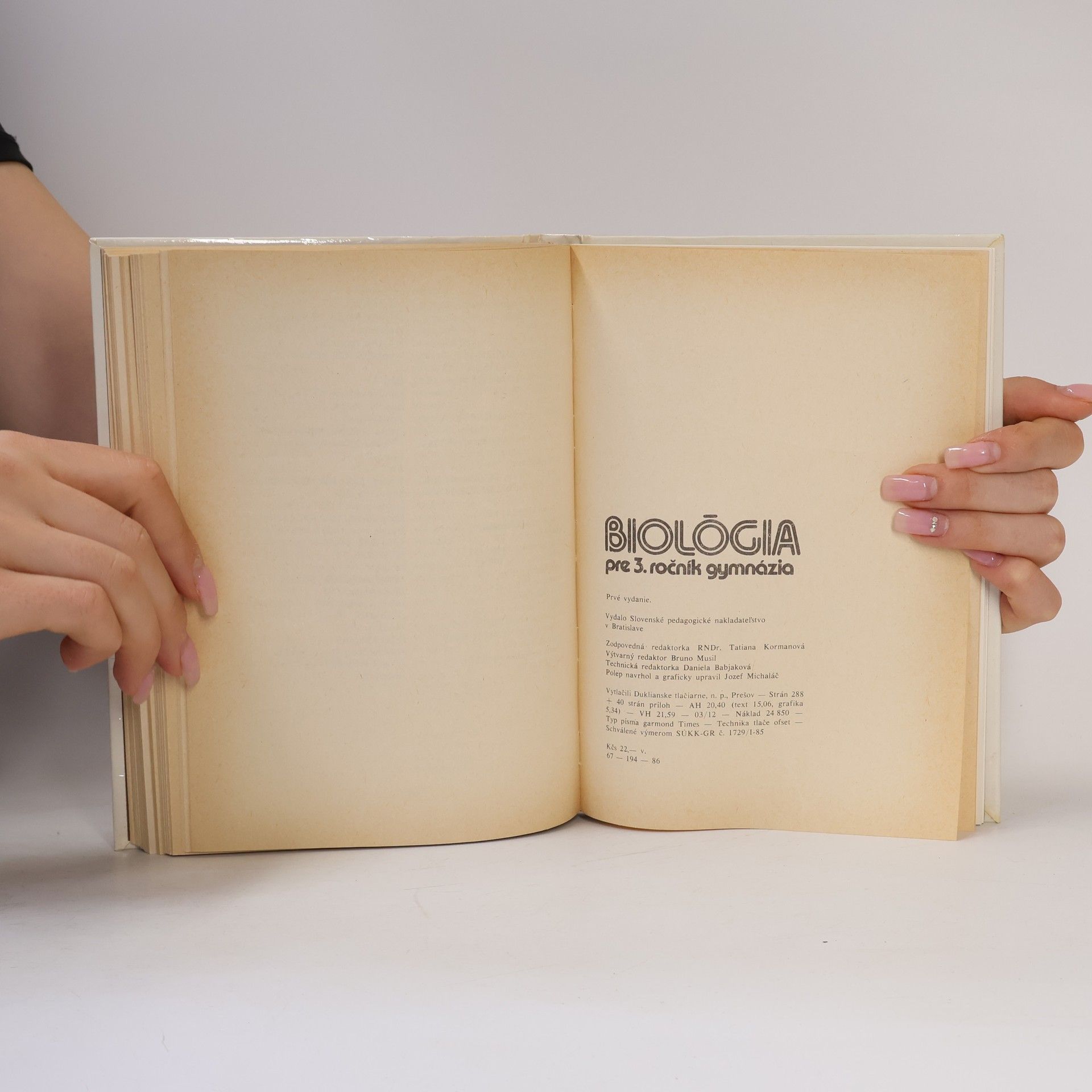 Autorenkollektiv Biológia pre 3. ročník gymnázia