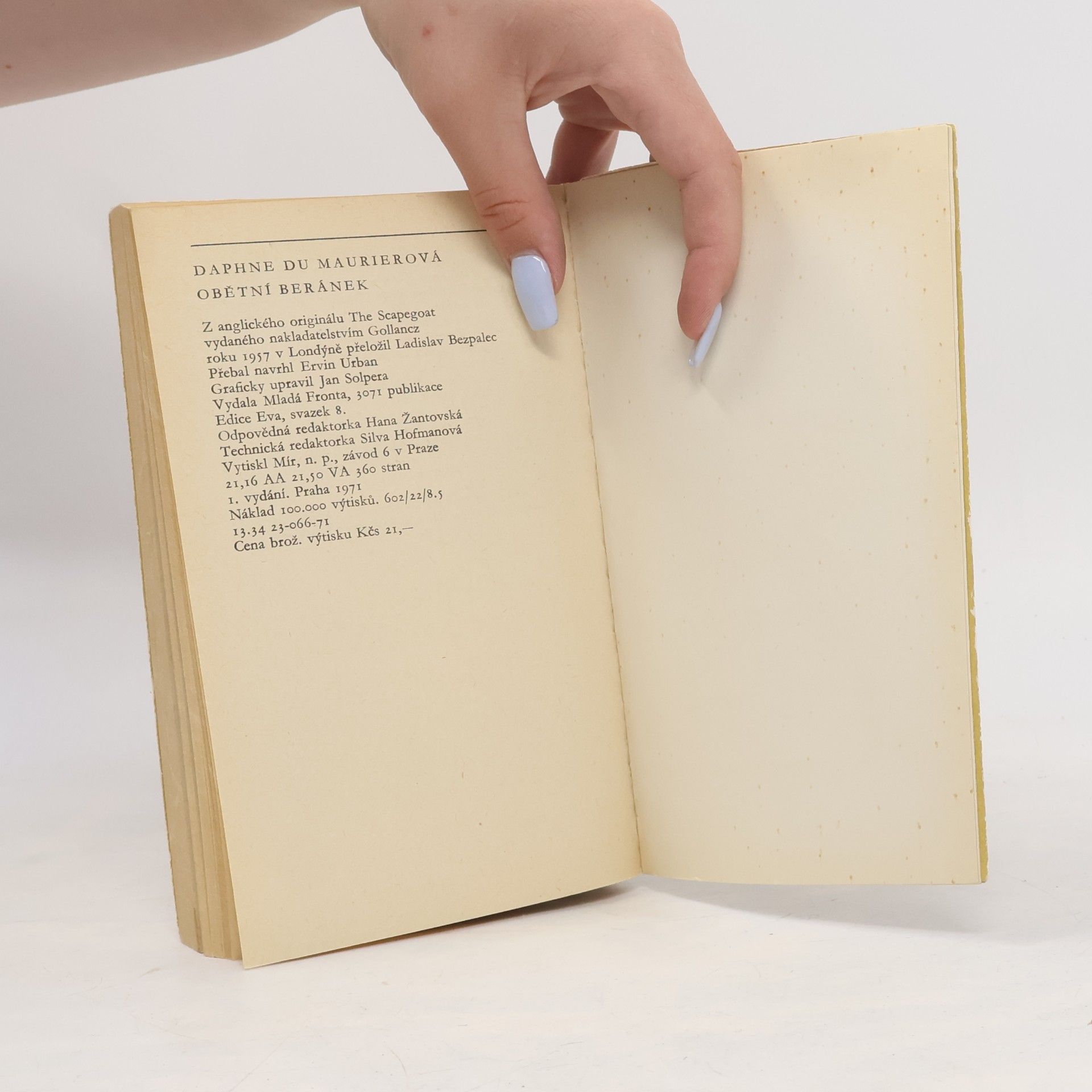 Daphne du Maurier Obětní beránek