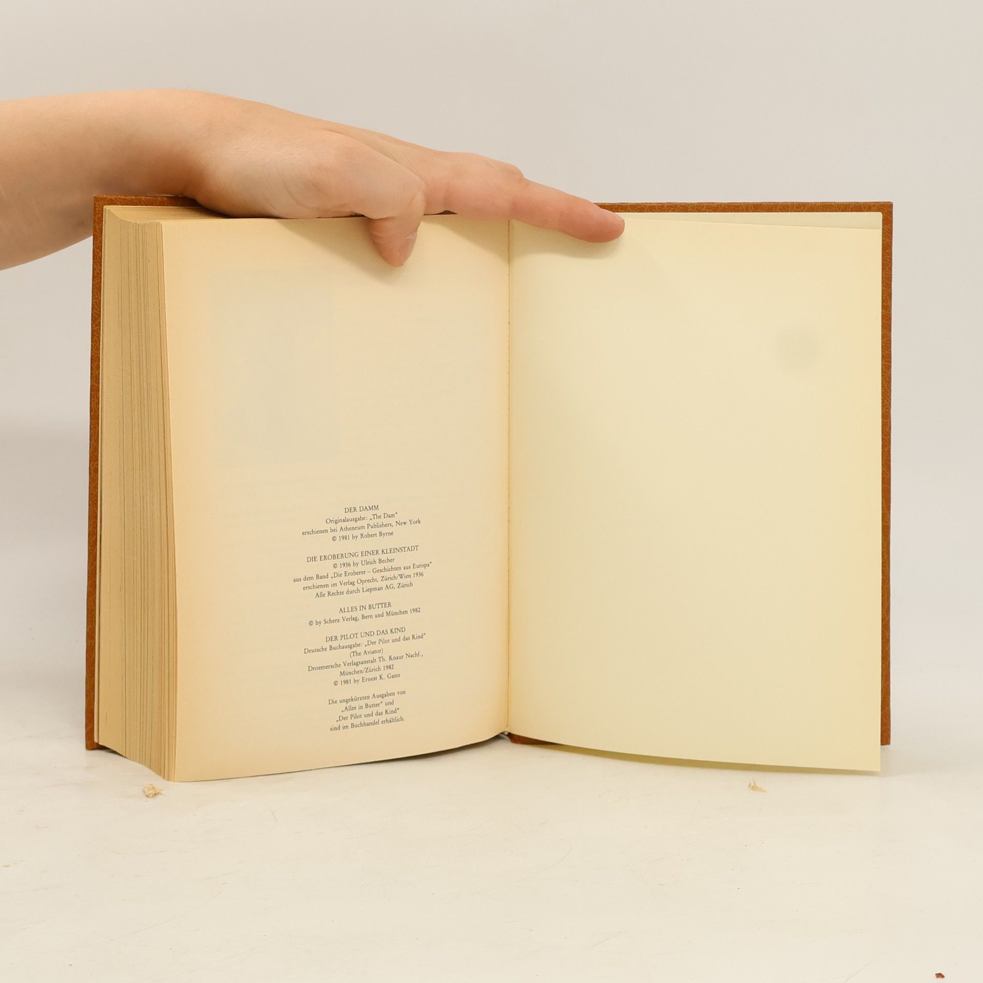 Ulrich Becher Reader's Digest Auswahlbücher. Der Damm. Die Eroberung einer Kleinstadt. Alles in Butter. Der Pilot und das Kind