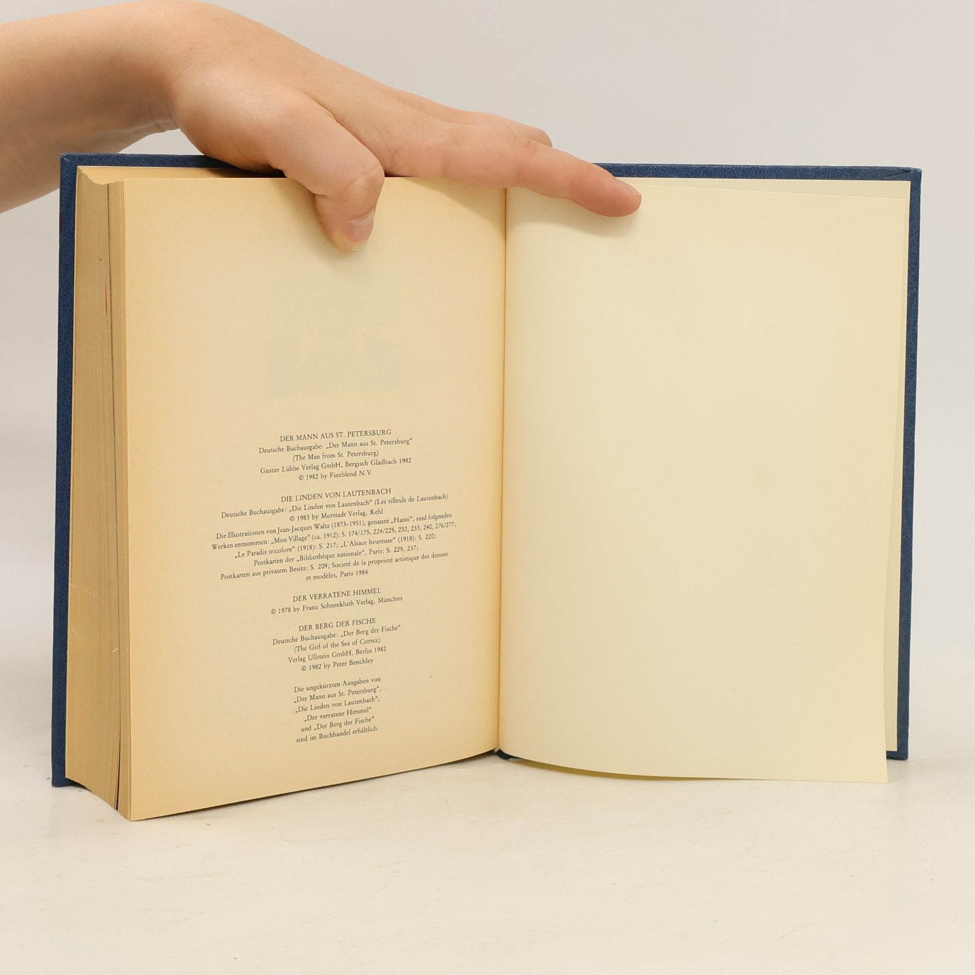 Ken Follett Reader's Digest Auswahlbücher. Der Mann aus St. Petersburg. Die Linden von Lautenbach. Der verratene Himmel. Der Berg der Fische