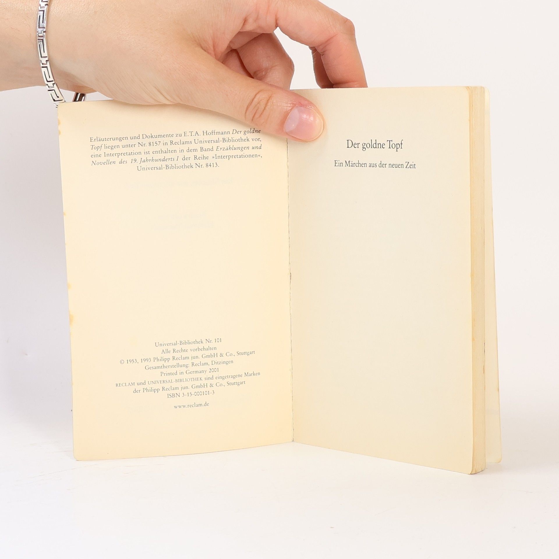 E. T. A. Hoffmann Der goldne Topf