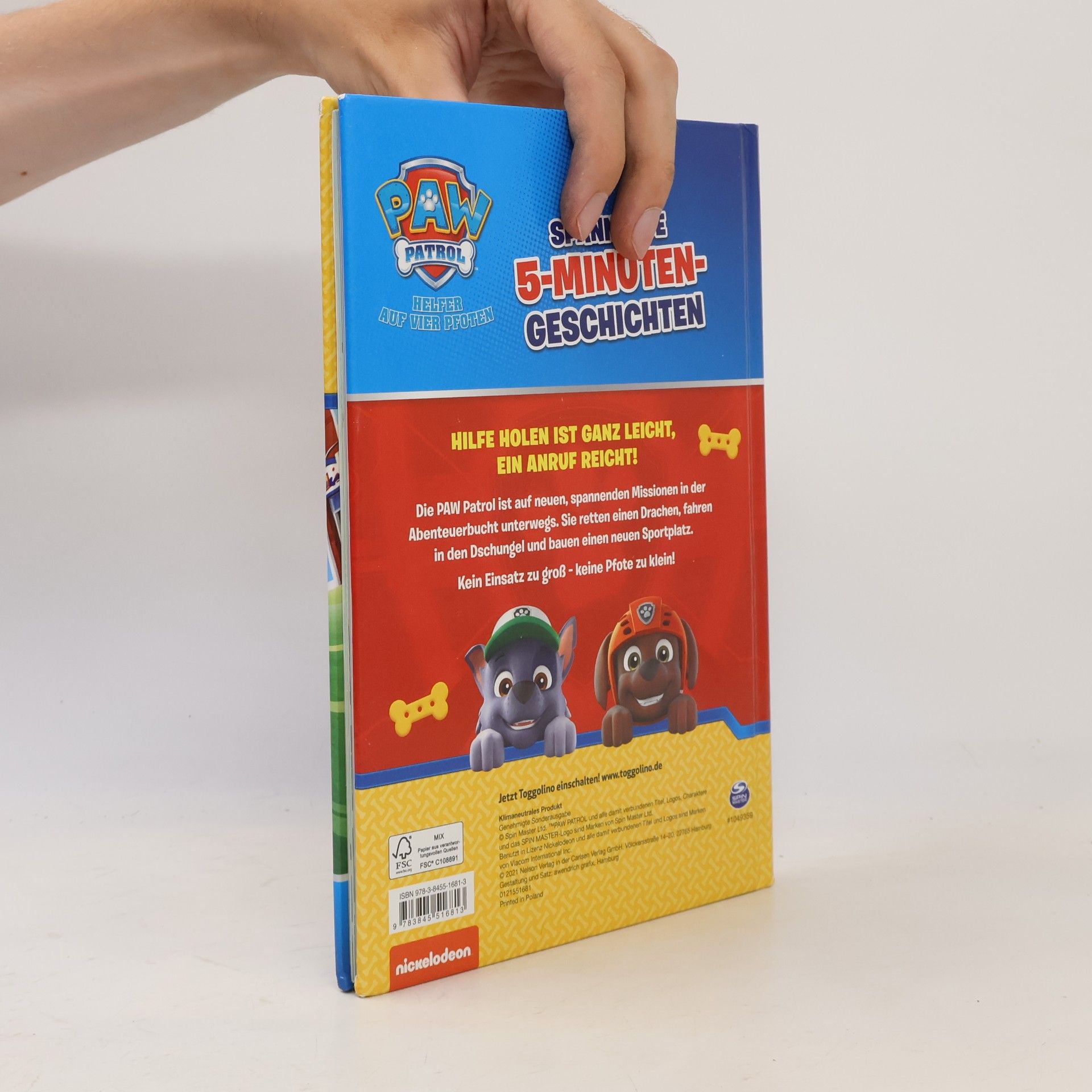 Autorenkollektiv Paw Patrol, Helfer auf vier Pfoten - spannende 5-Minuten-Geschichten