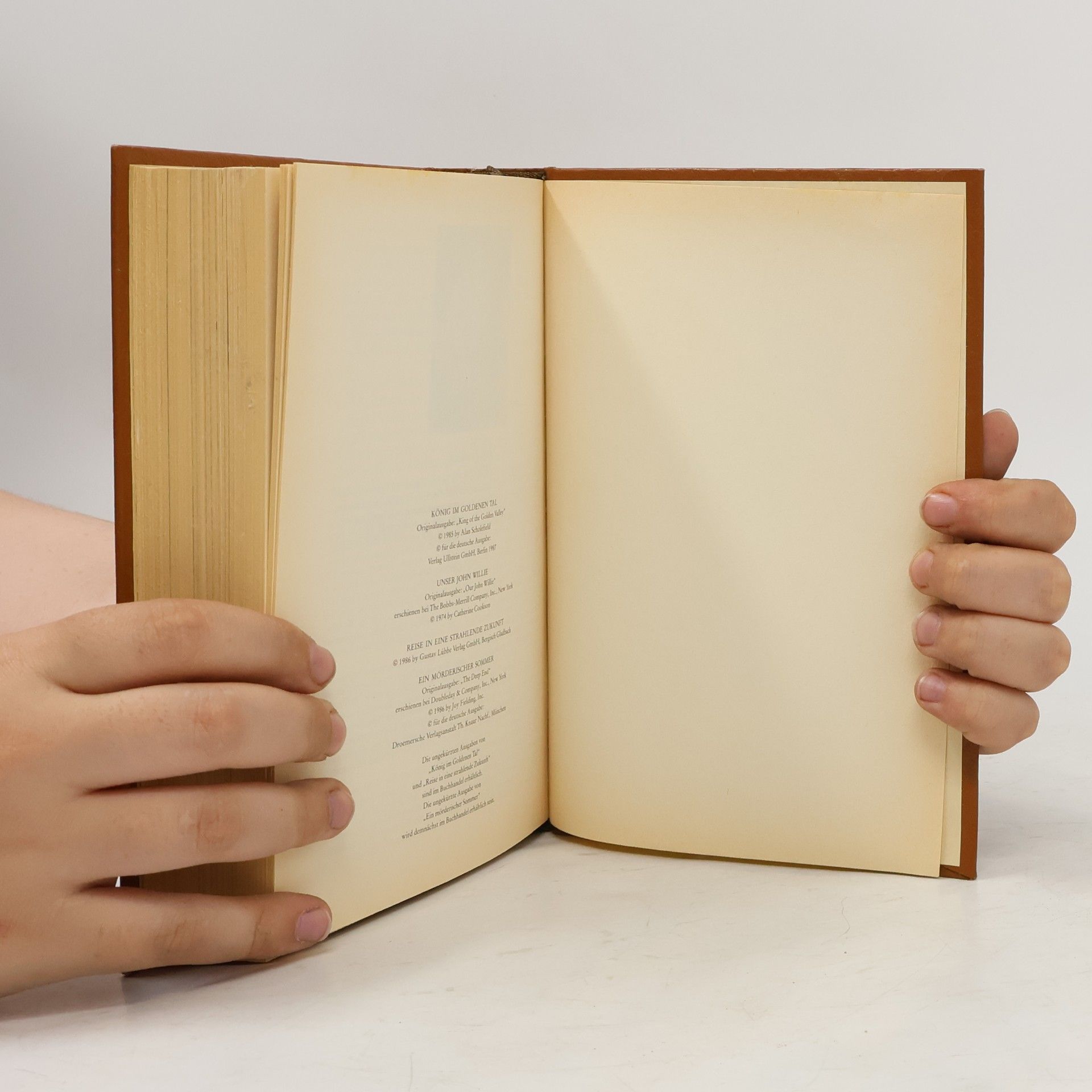 AA.VV. Reader's Digest Auswahlbücher. König im goldenen Tal, Unser John Willie, Reise in eine strahlende Zukunft, Ein möderischer Sommer