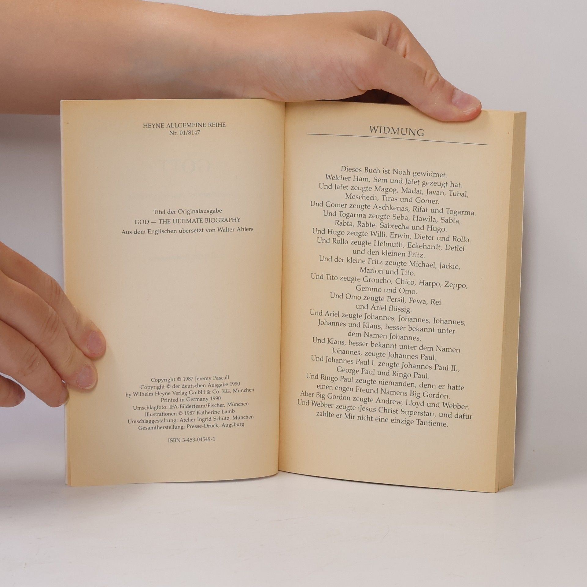 Jeremy Pascall Gott. Die endgültige Autobiographie.