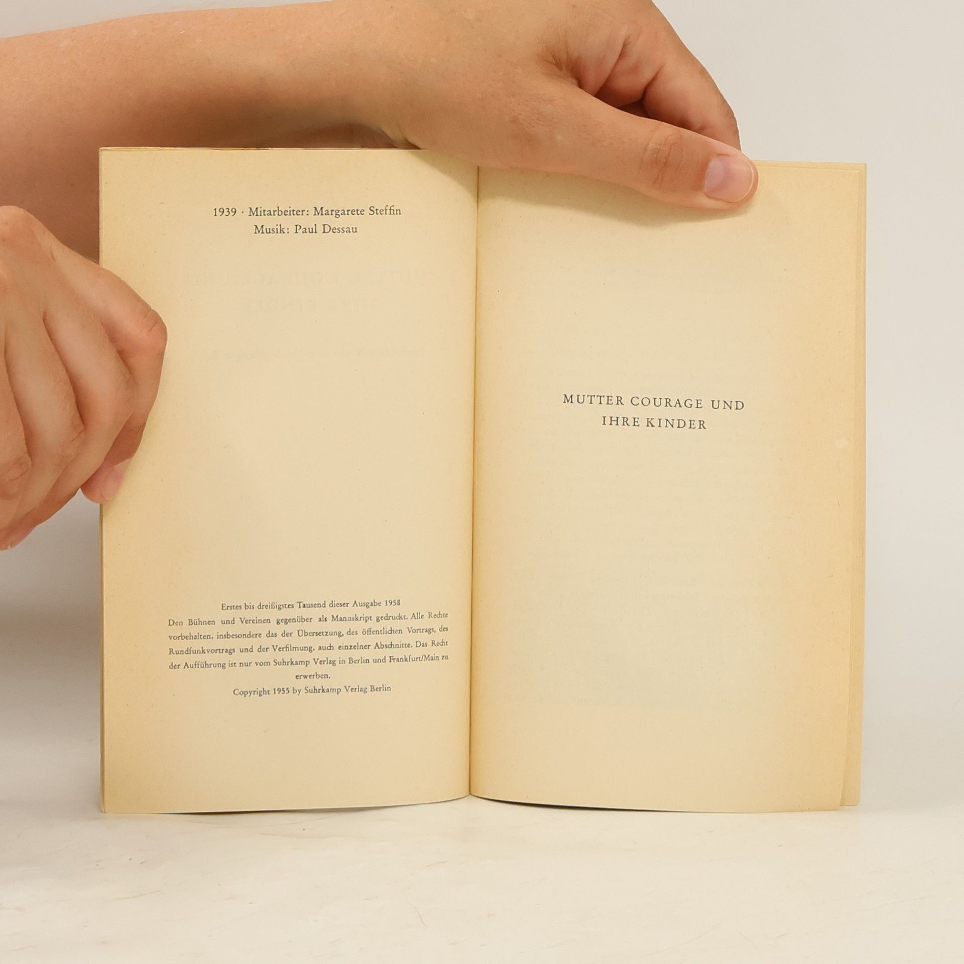 Bertolt Brecht Mutter Courage und ihre Kinder