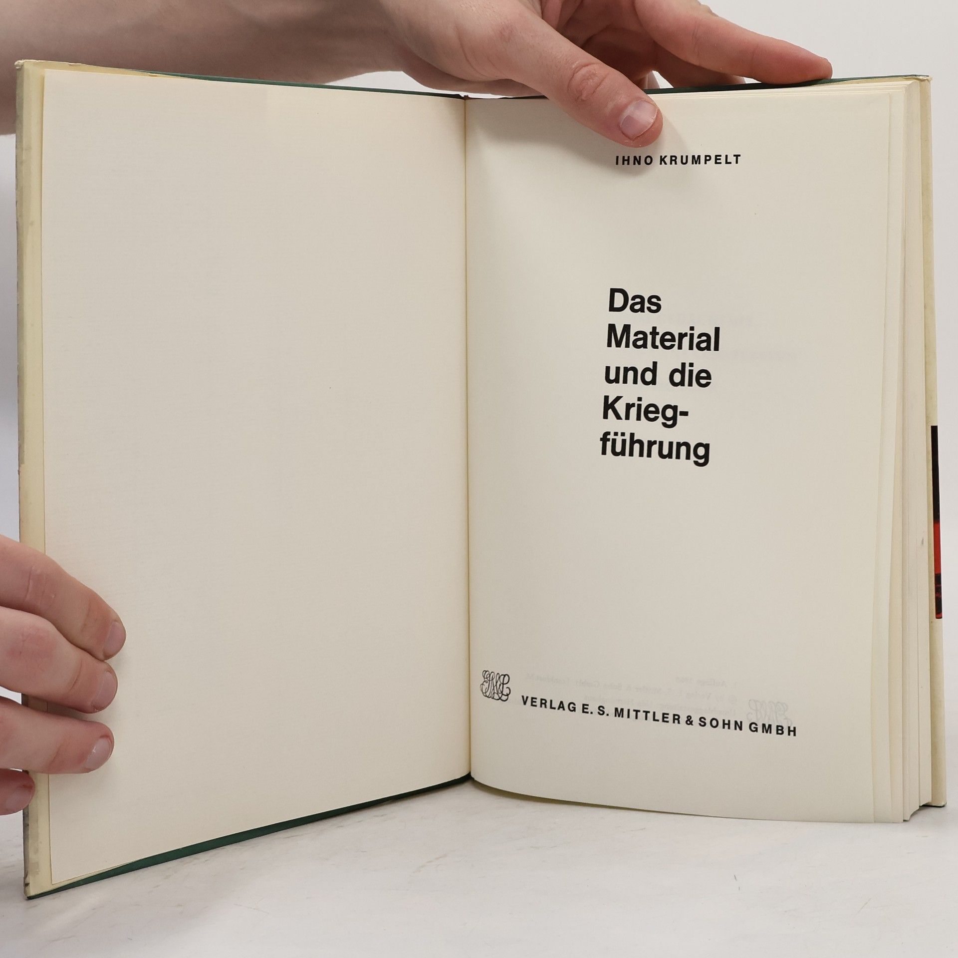 Ihno Krumpelt Das Material und die Kriegführung