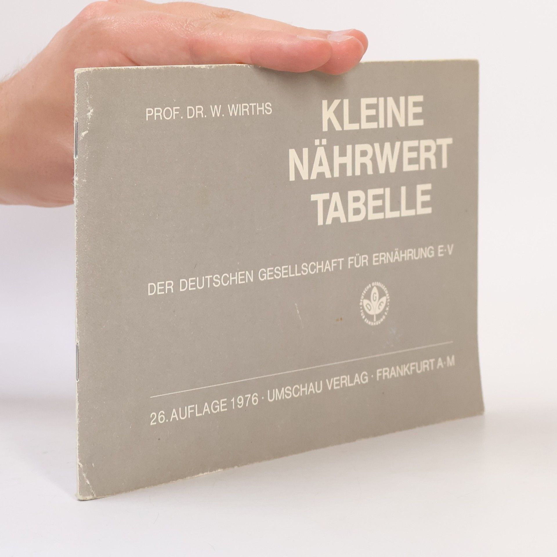 W. Wirths Kleine Nährtabelle