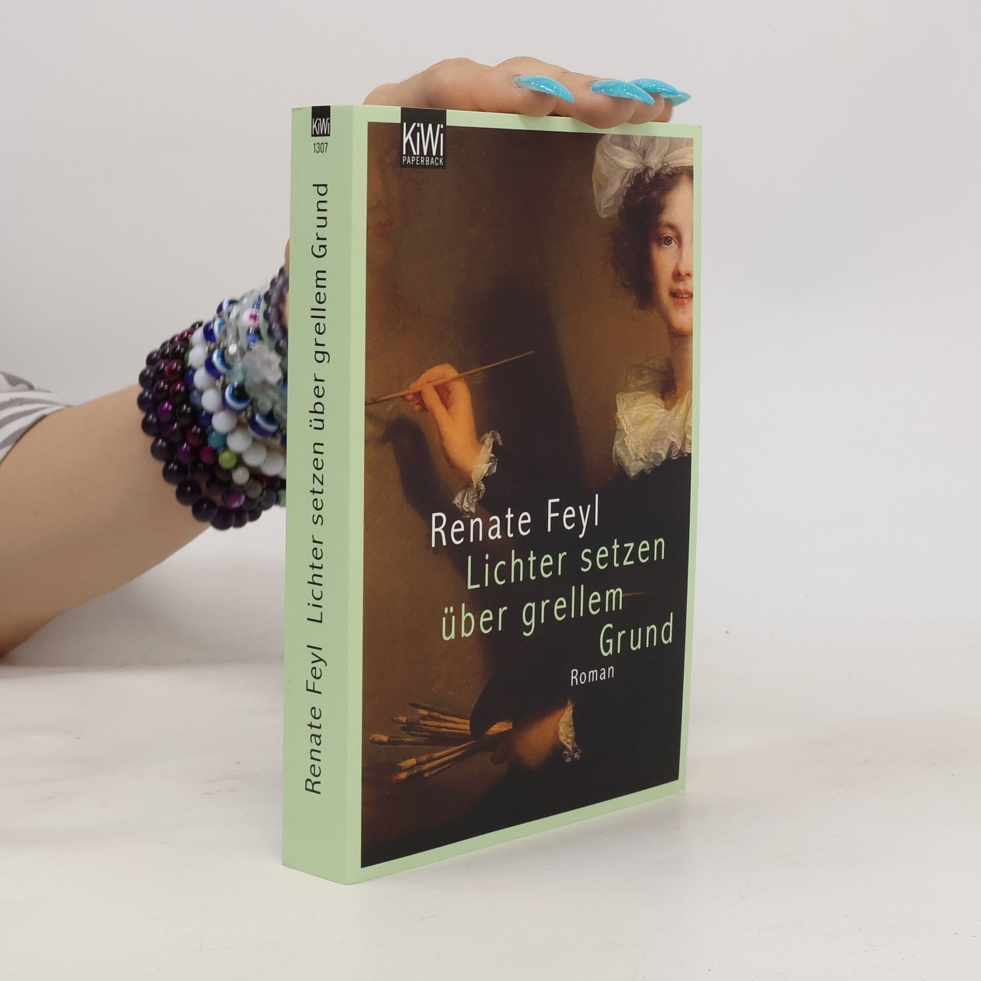 Renate Feyl Lichter setzen über grellem Grund