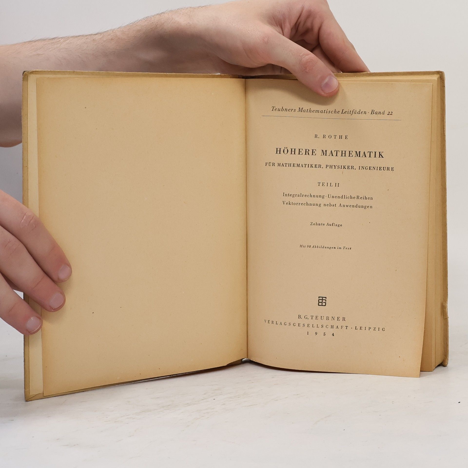 R. Rothe Höhere Mathematik II.