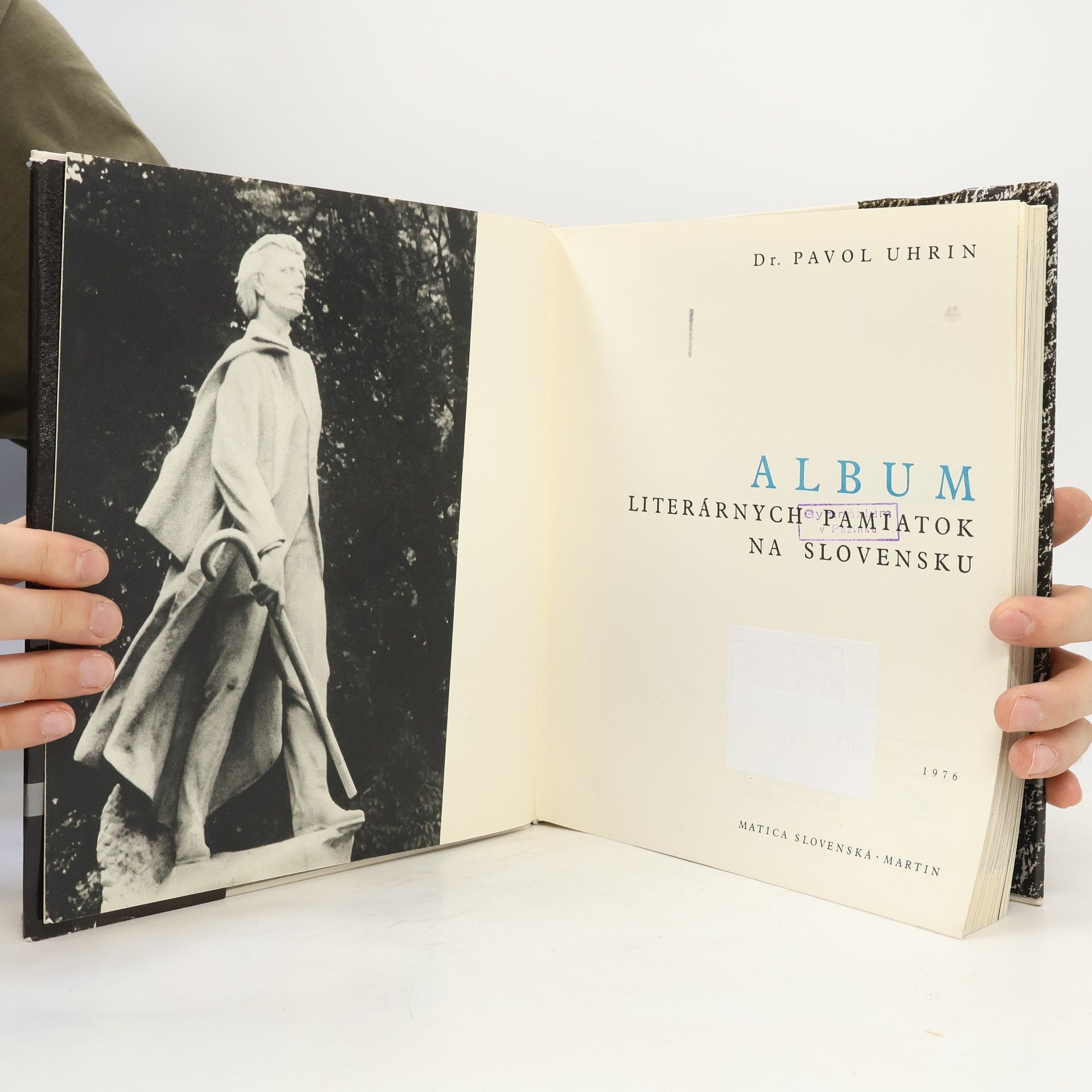 Pavol Uhrin Album literárnych pamiatok na Slovensku