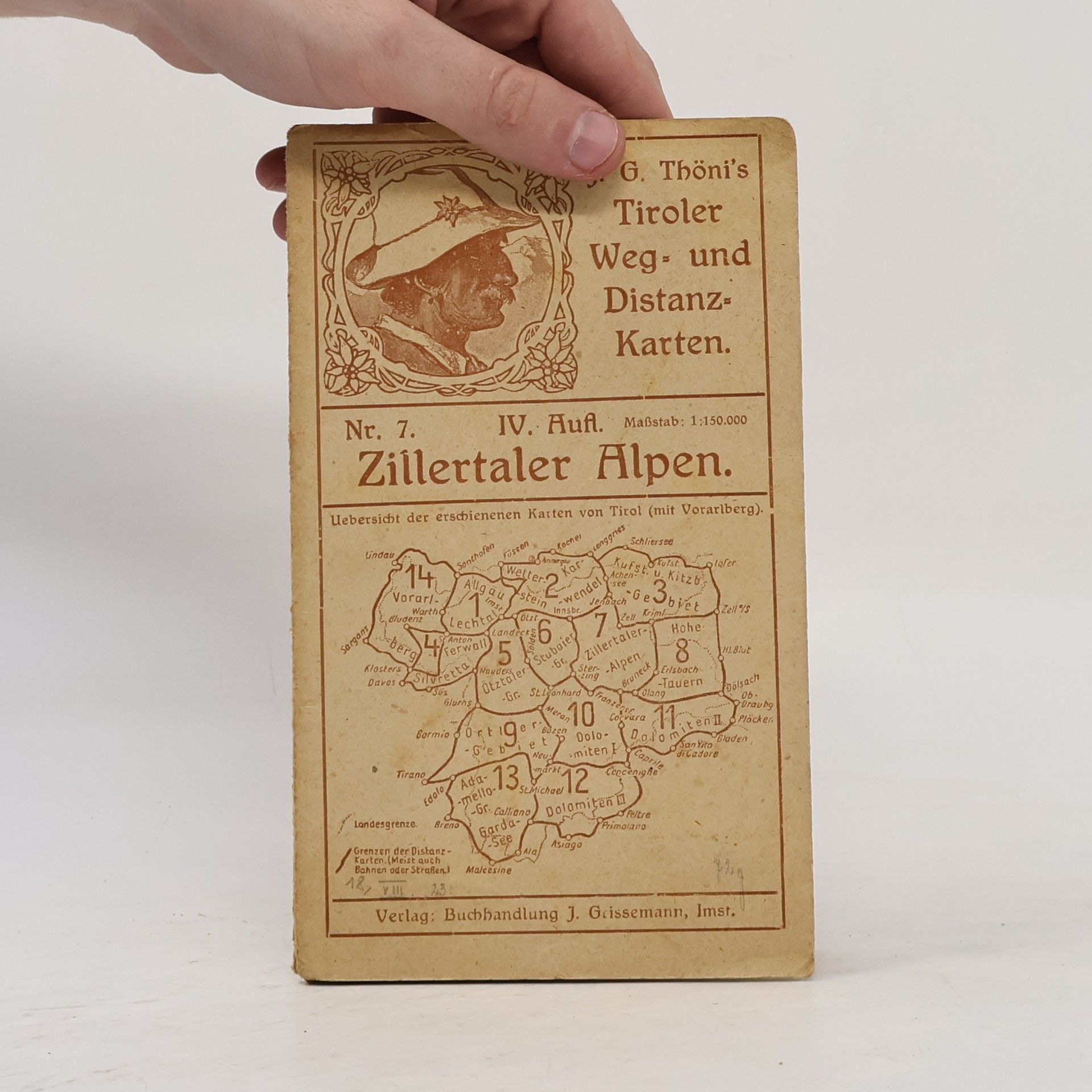 J. G. Thöni  J. G. Thöni's Tiroler Weg- und Distanz-Karten 7