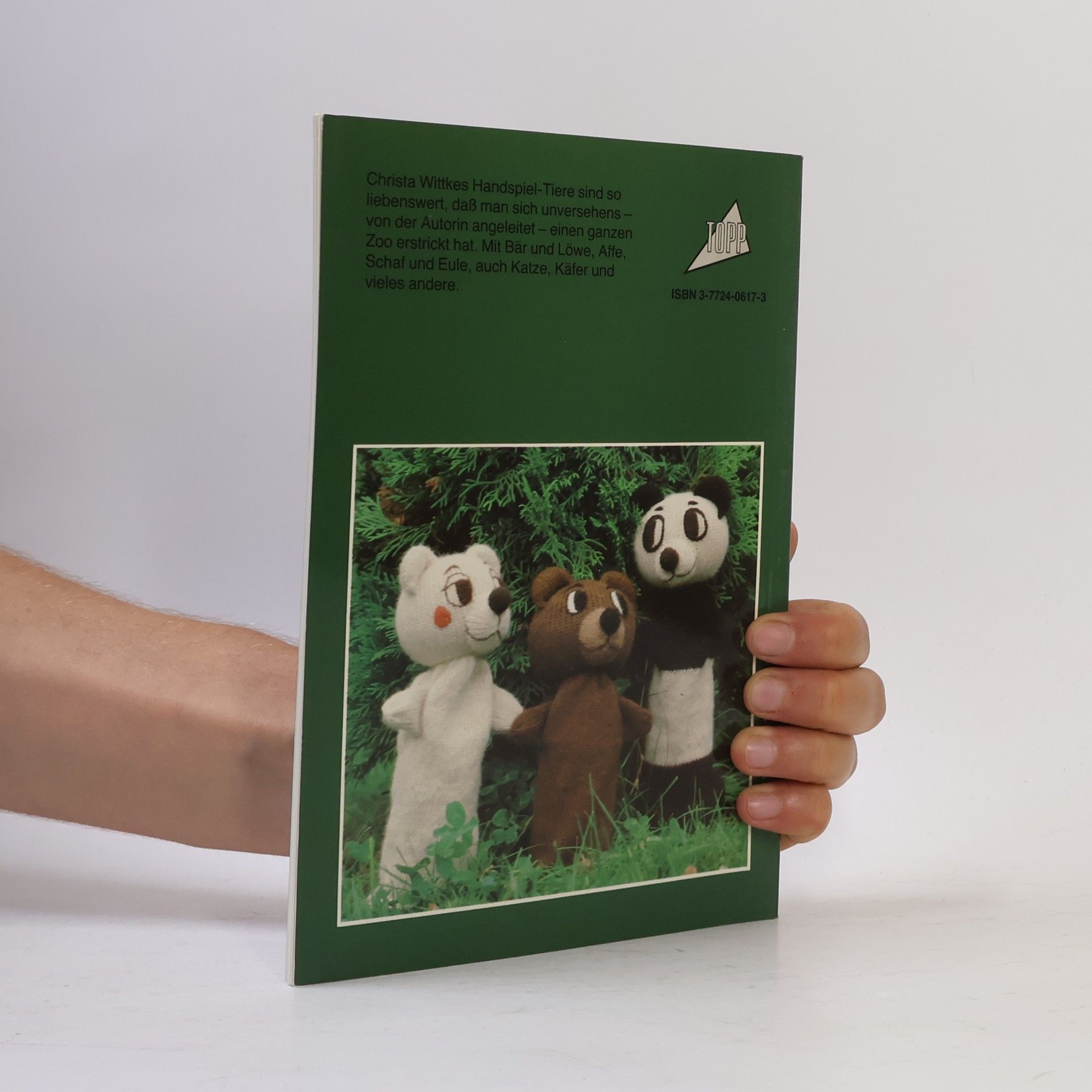 Tiere gestrickt als Handspielpuppen