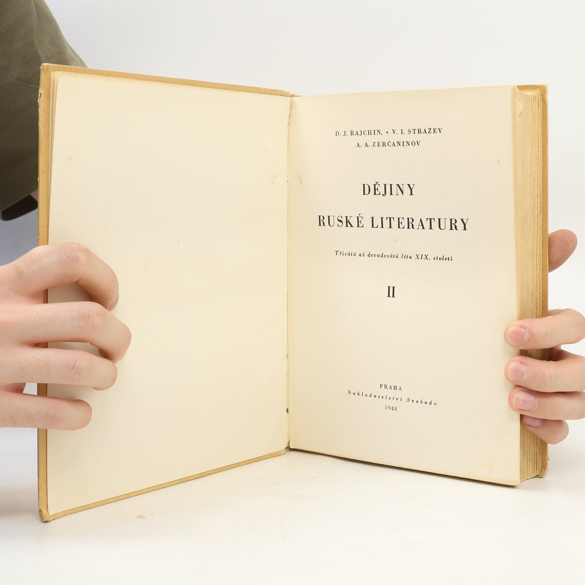 N. Pospělov Dějiny ruské literatury II. díl