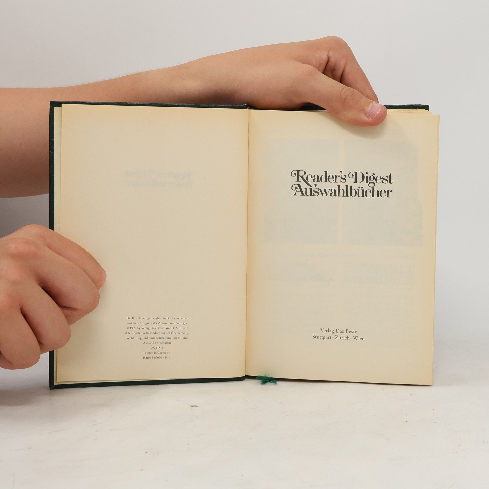 Autorenkollektiv Reader's Digest Auswahlbücher