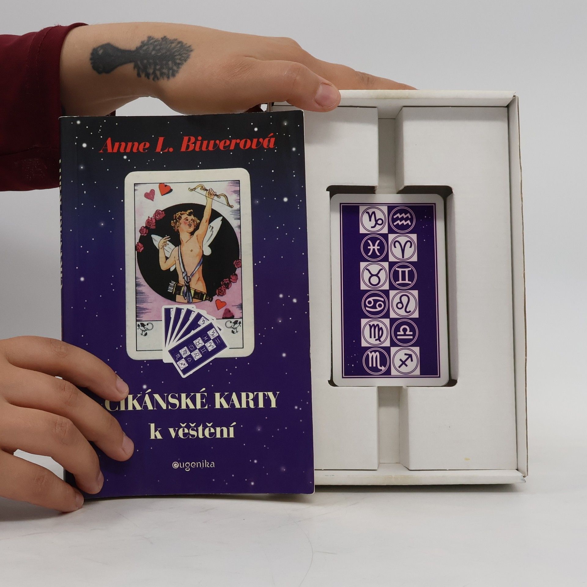Anne L. Biwerová Cikánské karty k věštění. Kniha a 36 karet