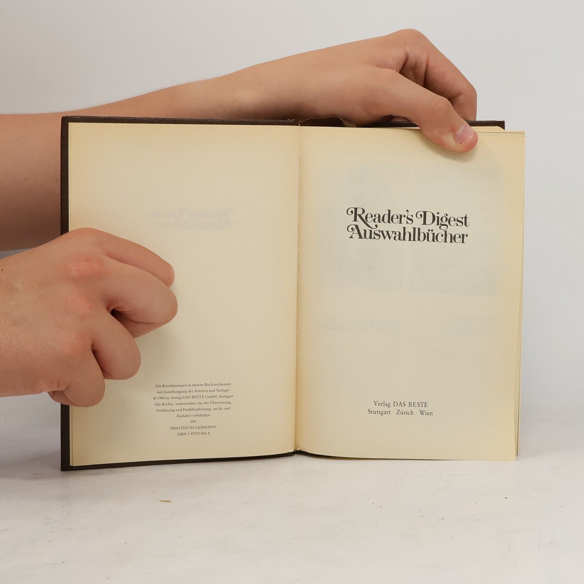 Autorenkollektiv Reader's Digest Auswahlbücher. Hurrikan des Grauens, Der Bär, Spenderherz, Warten auf den Regen