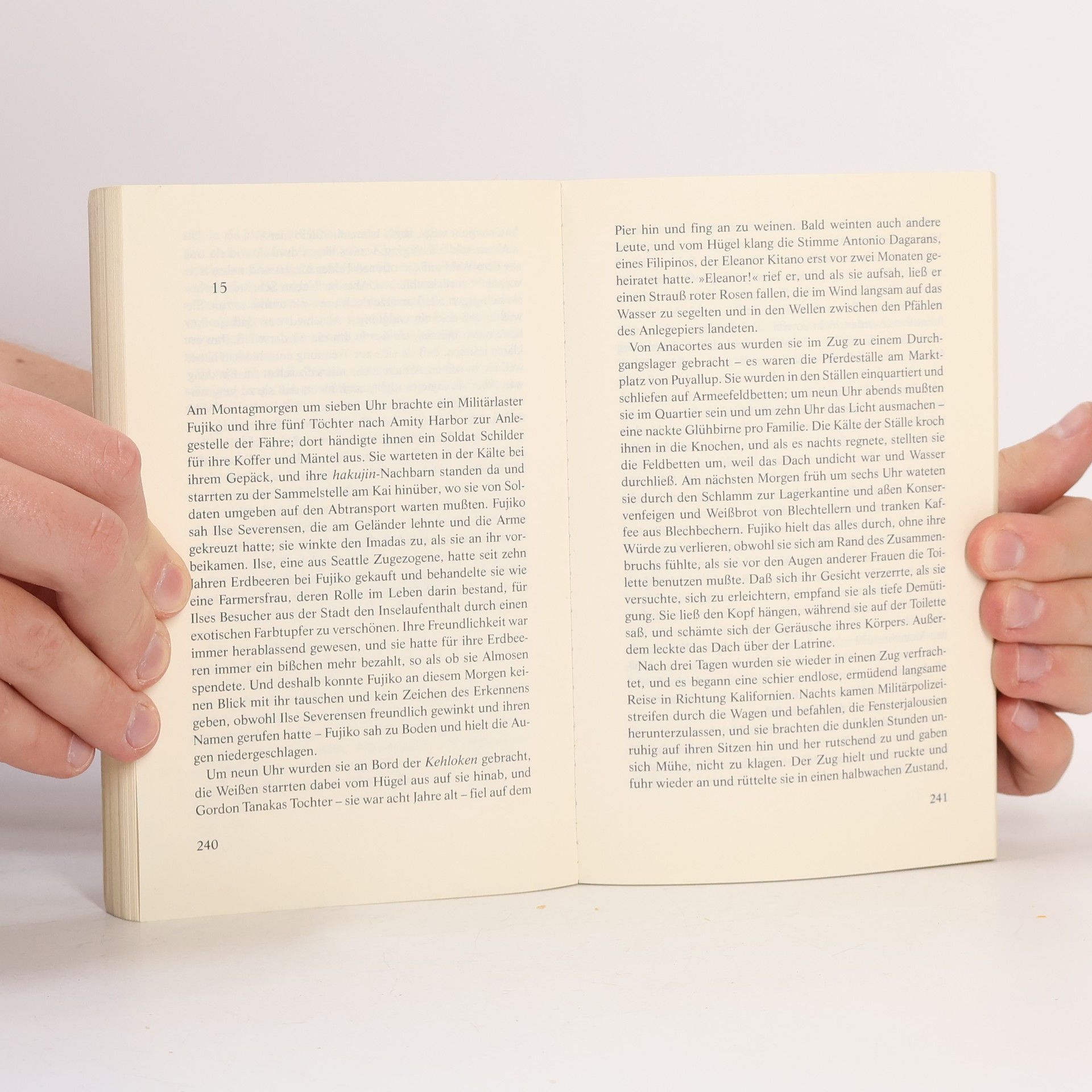 David Guterson Schnee, der auf Zedern fällt