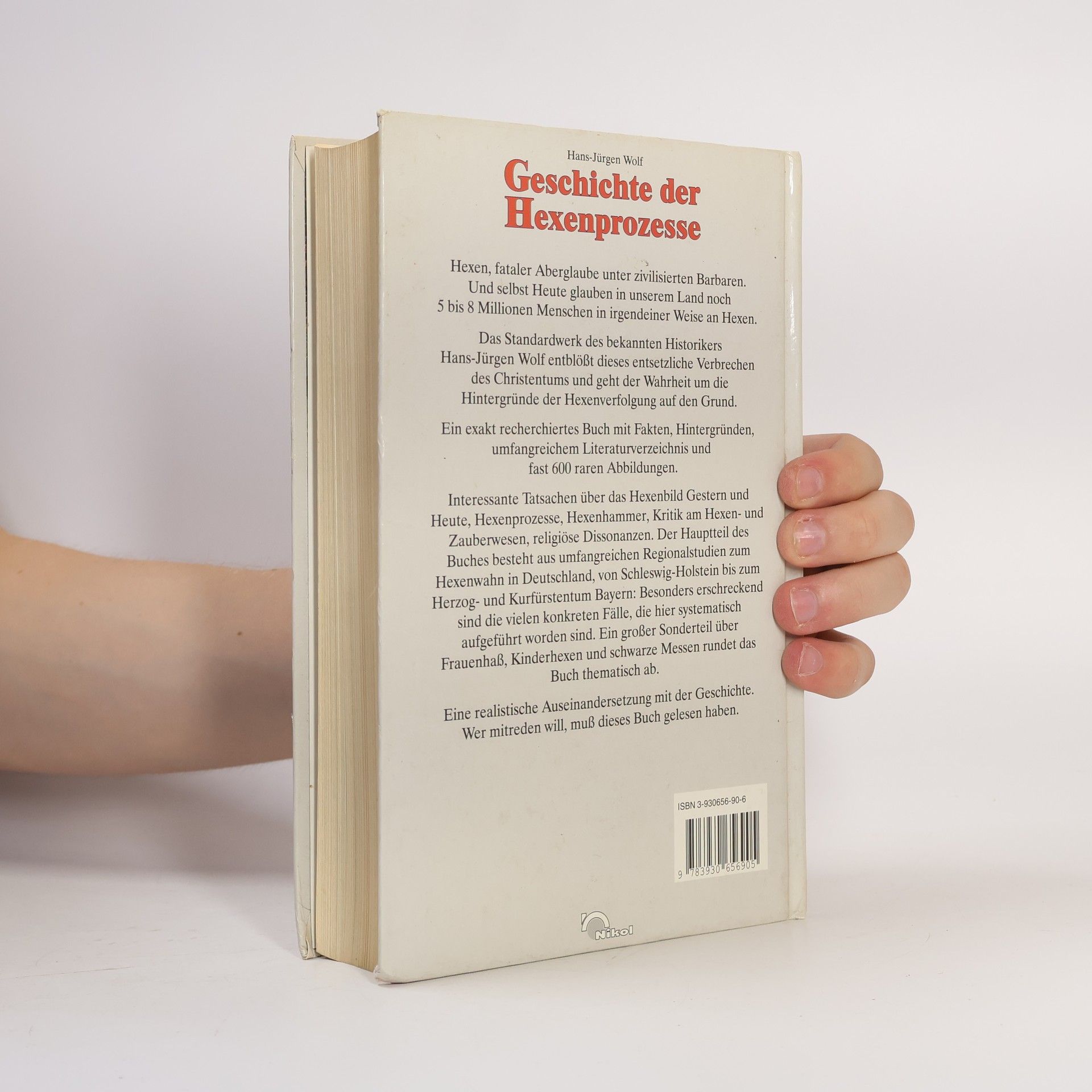 Hans-Jürgen Wolf Geschichte der Hexenprozesse