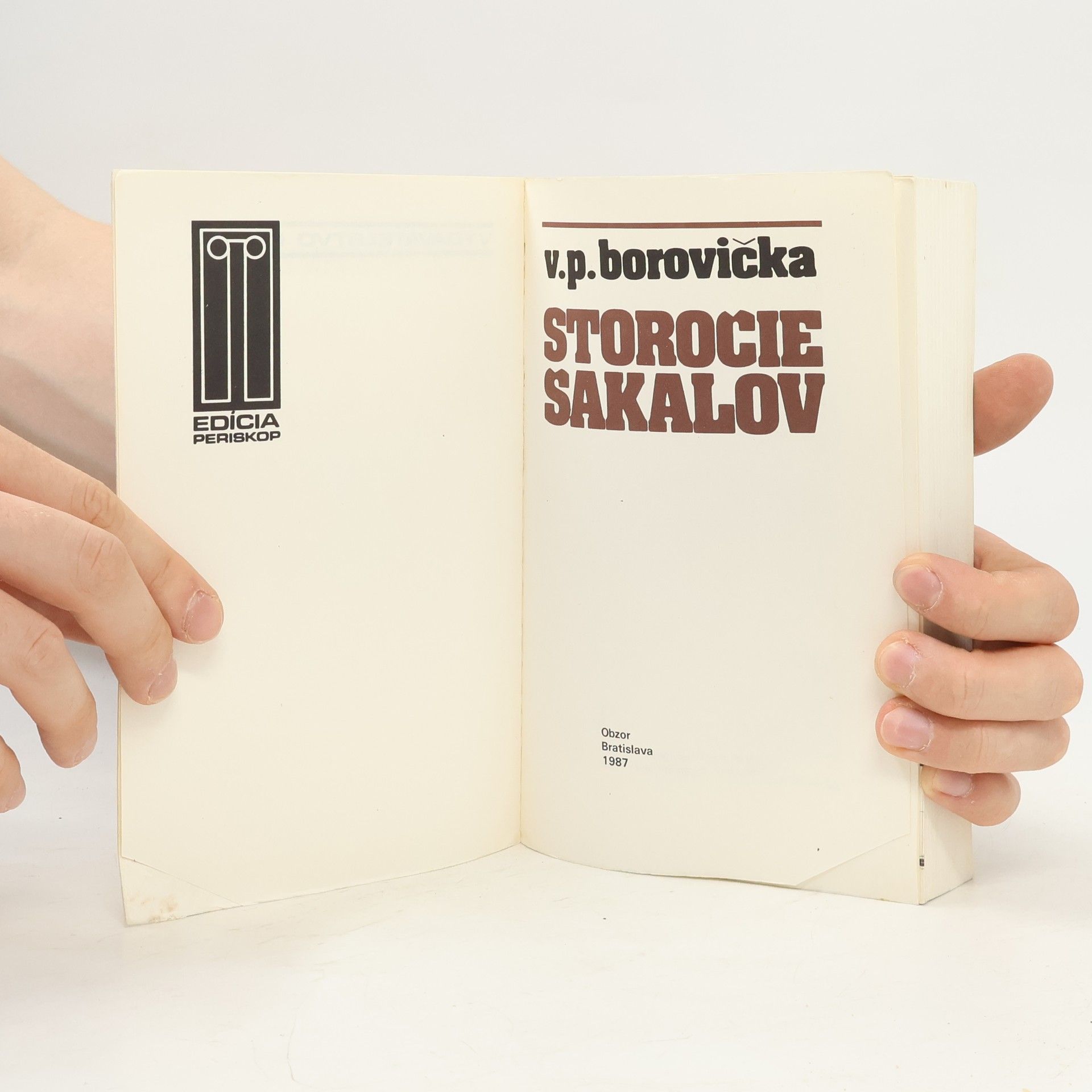 Václav Pavel Borovička Storočie šakalov