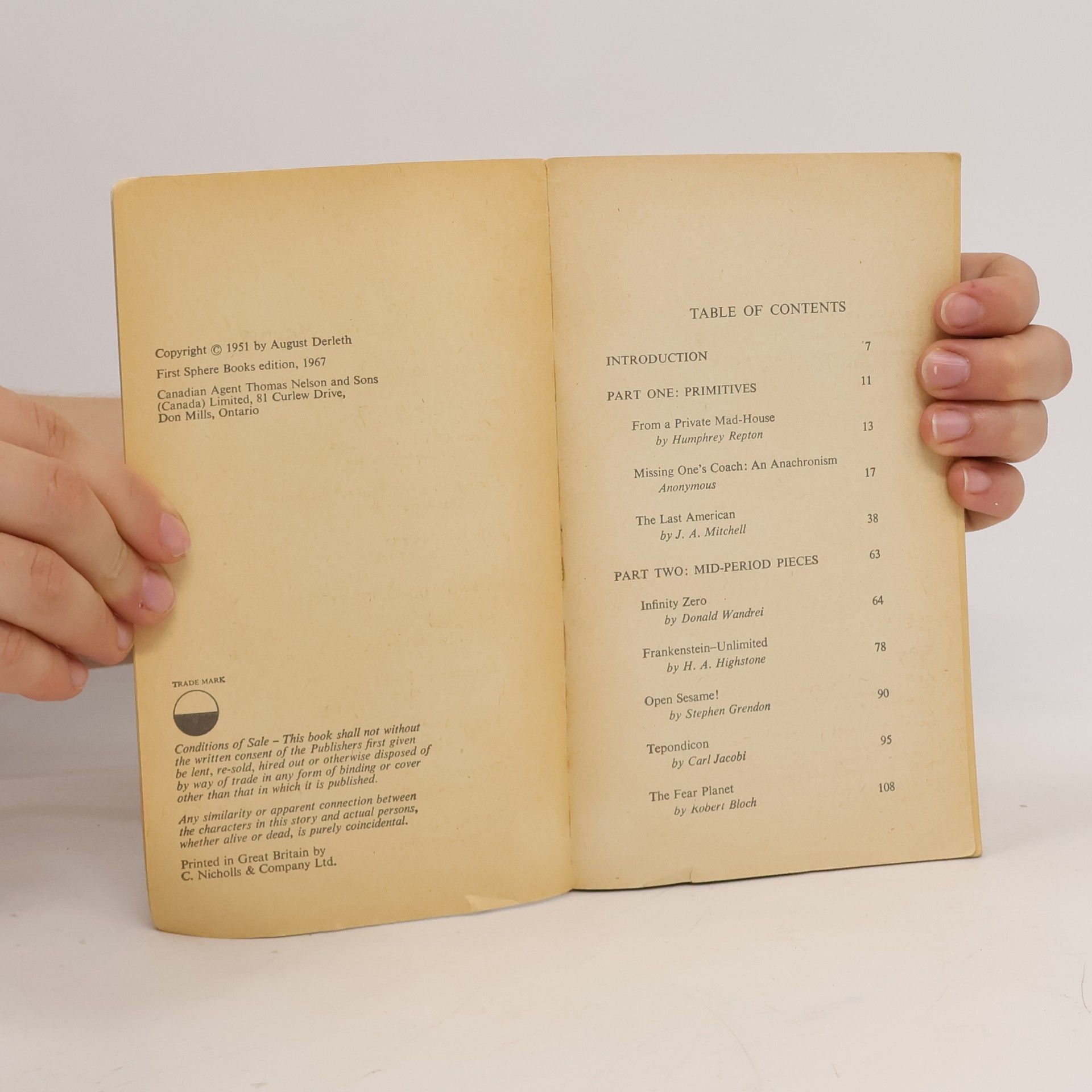 August William Derleth Far Boundaries