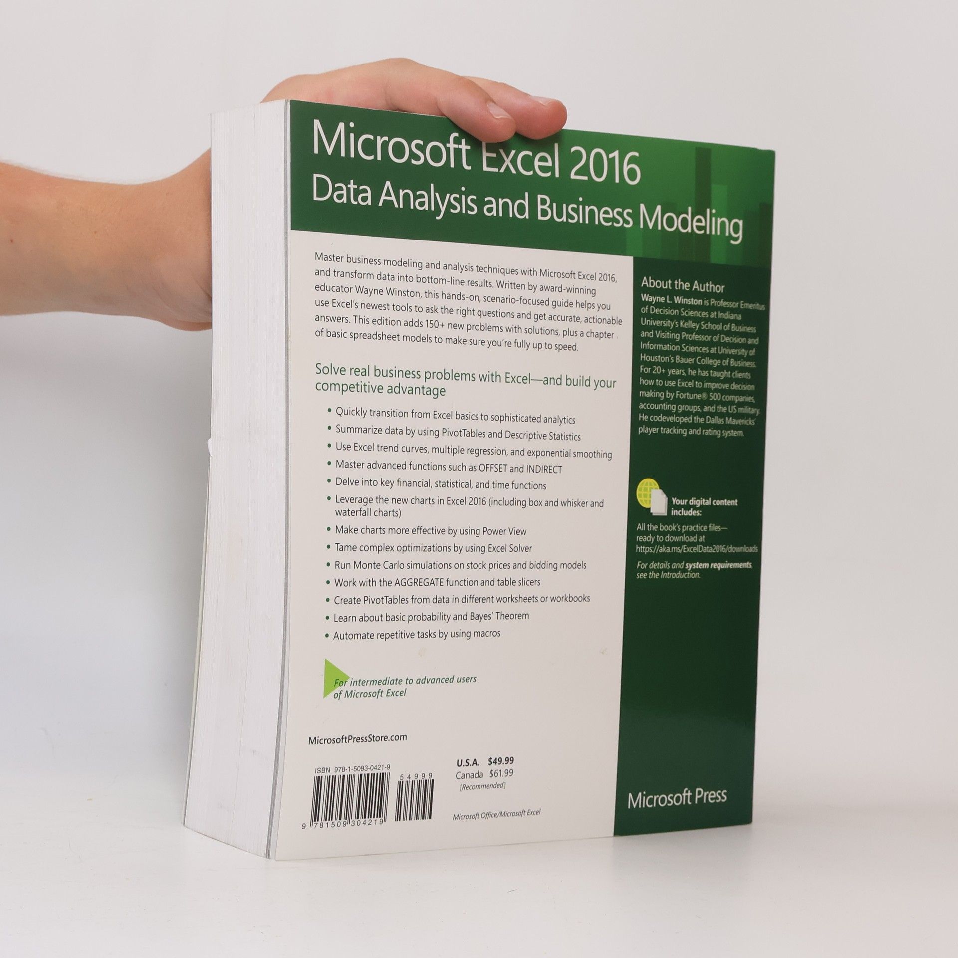 Wayne L. Winston Microsoft Excel Data Analysis and Business Modeling