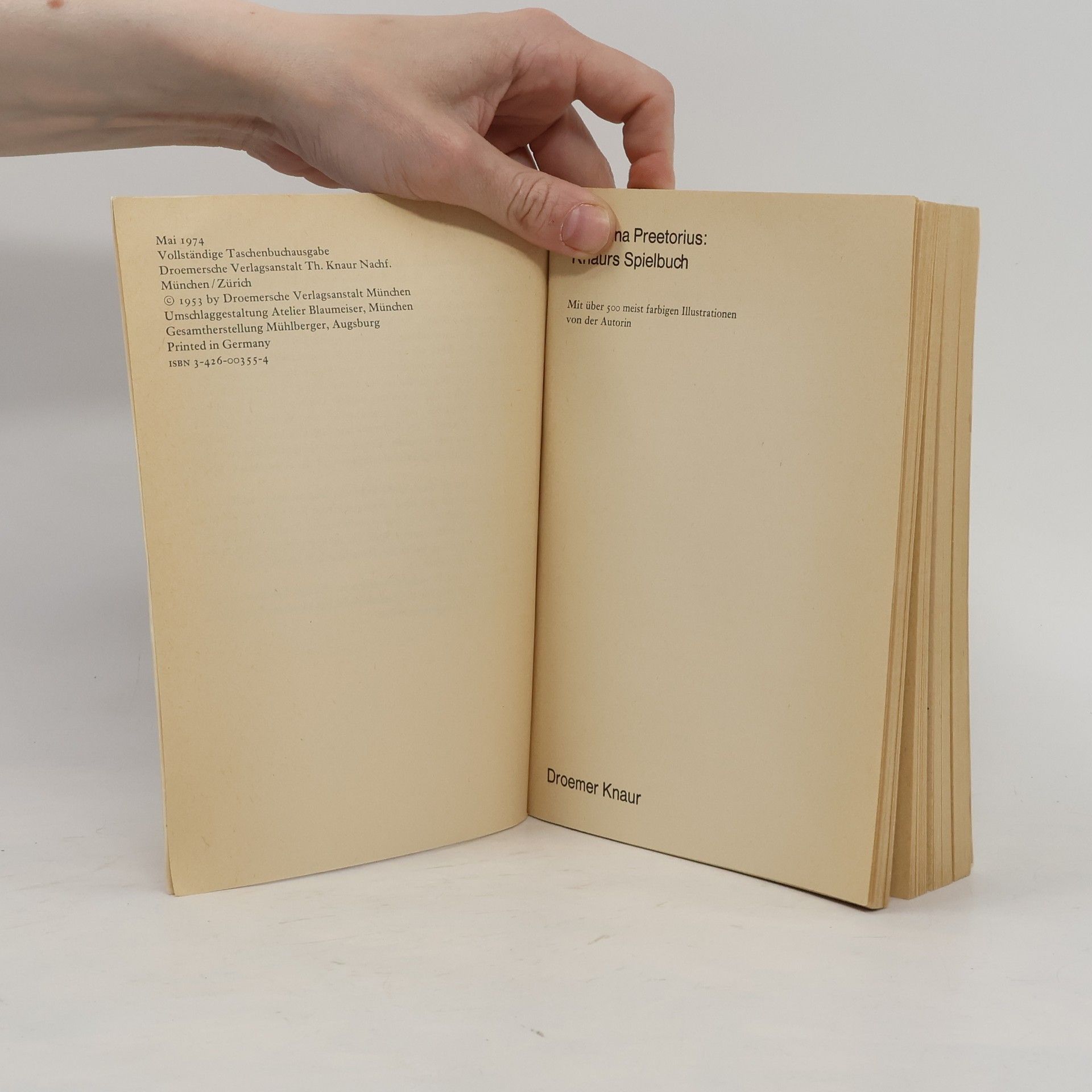 Johanna Preetorius Knaurs Spielbuch