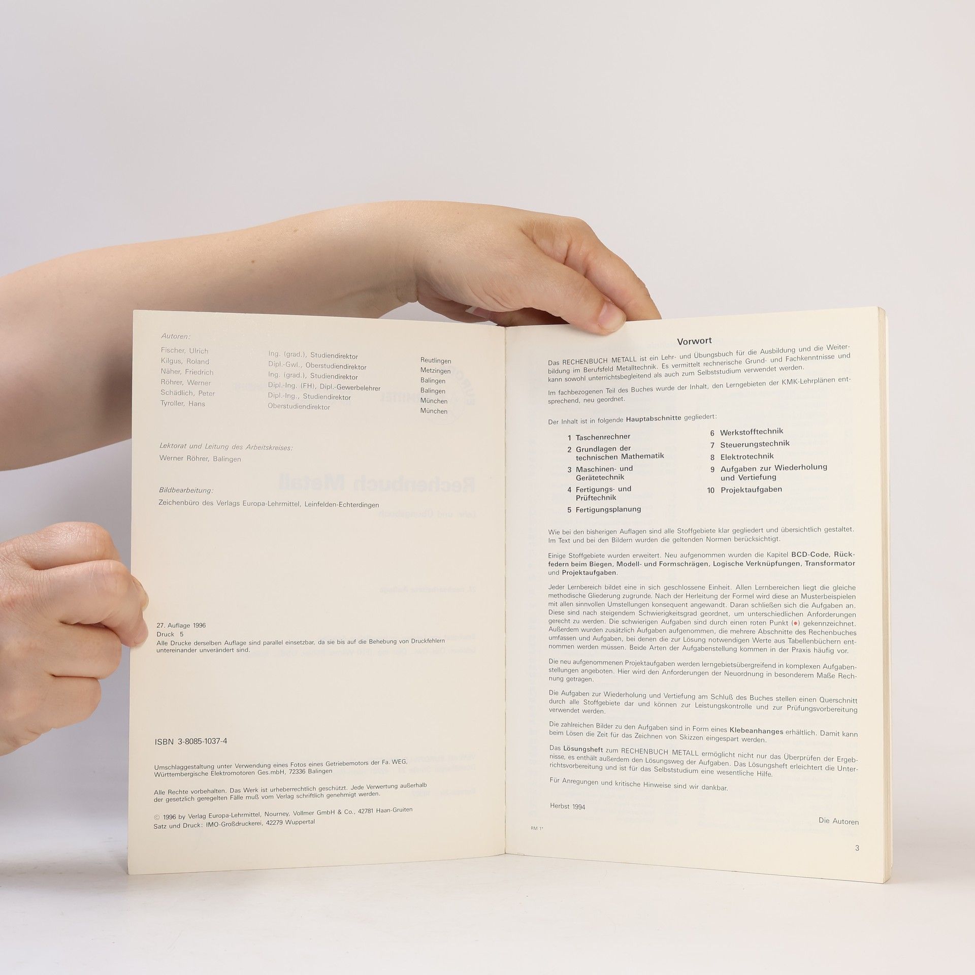 Rechenbuch Metall