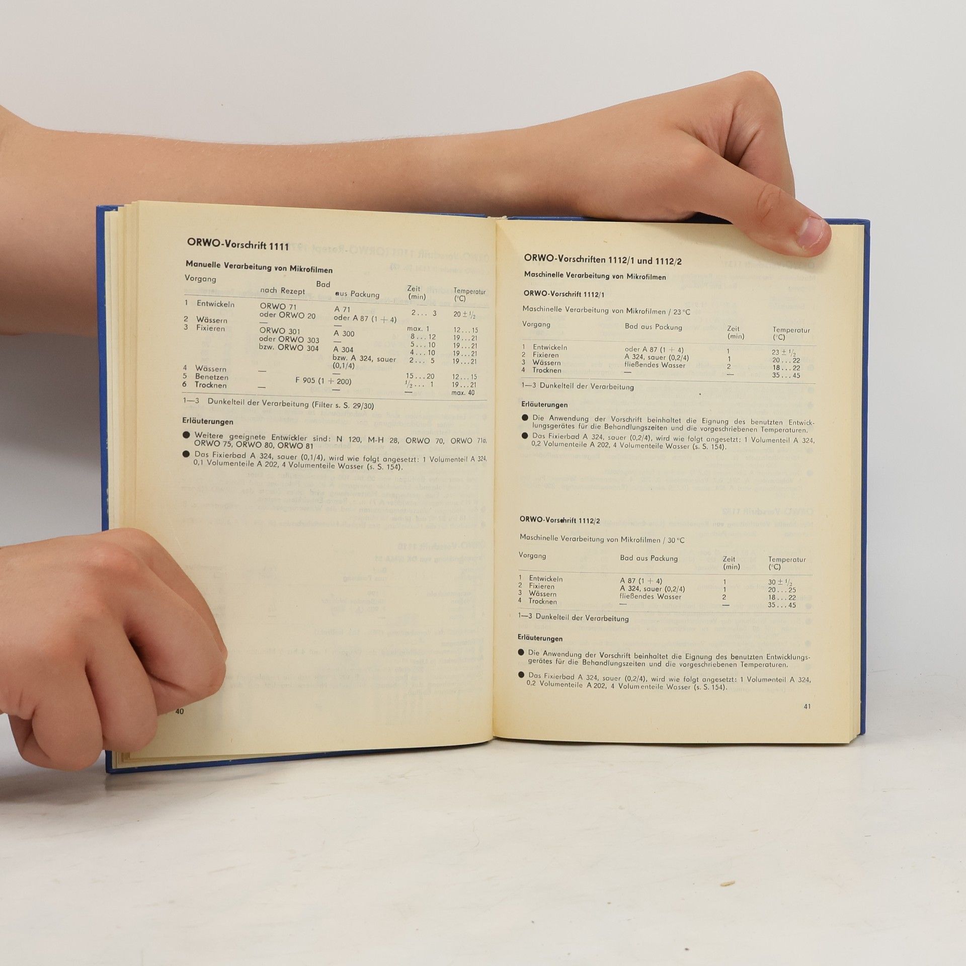 Autorenkollektiv Rezepte: Vorschriften zur Behandlung fotografischer Materialien