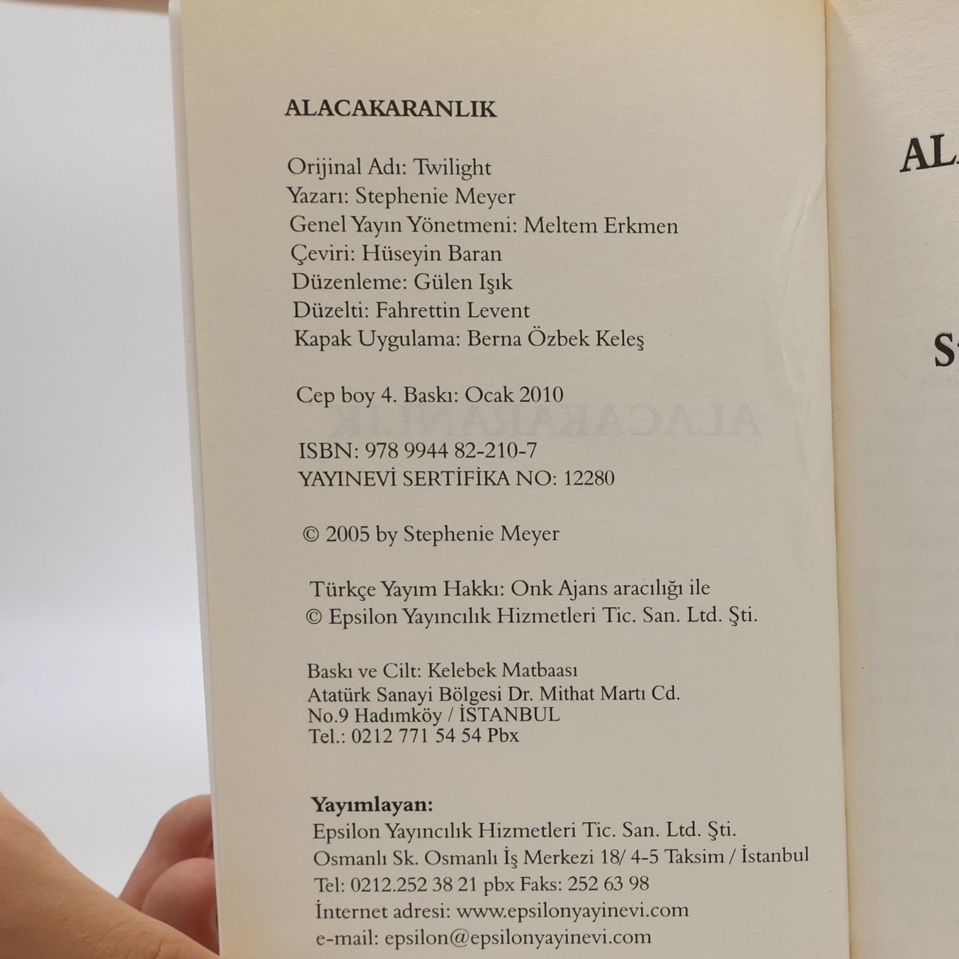 Stephenie Meyer Alacakaranlık