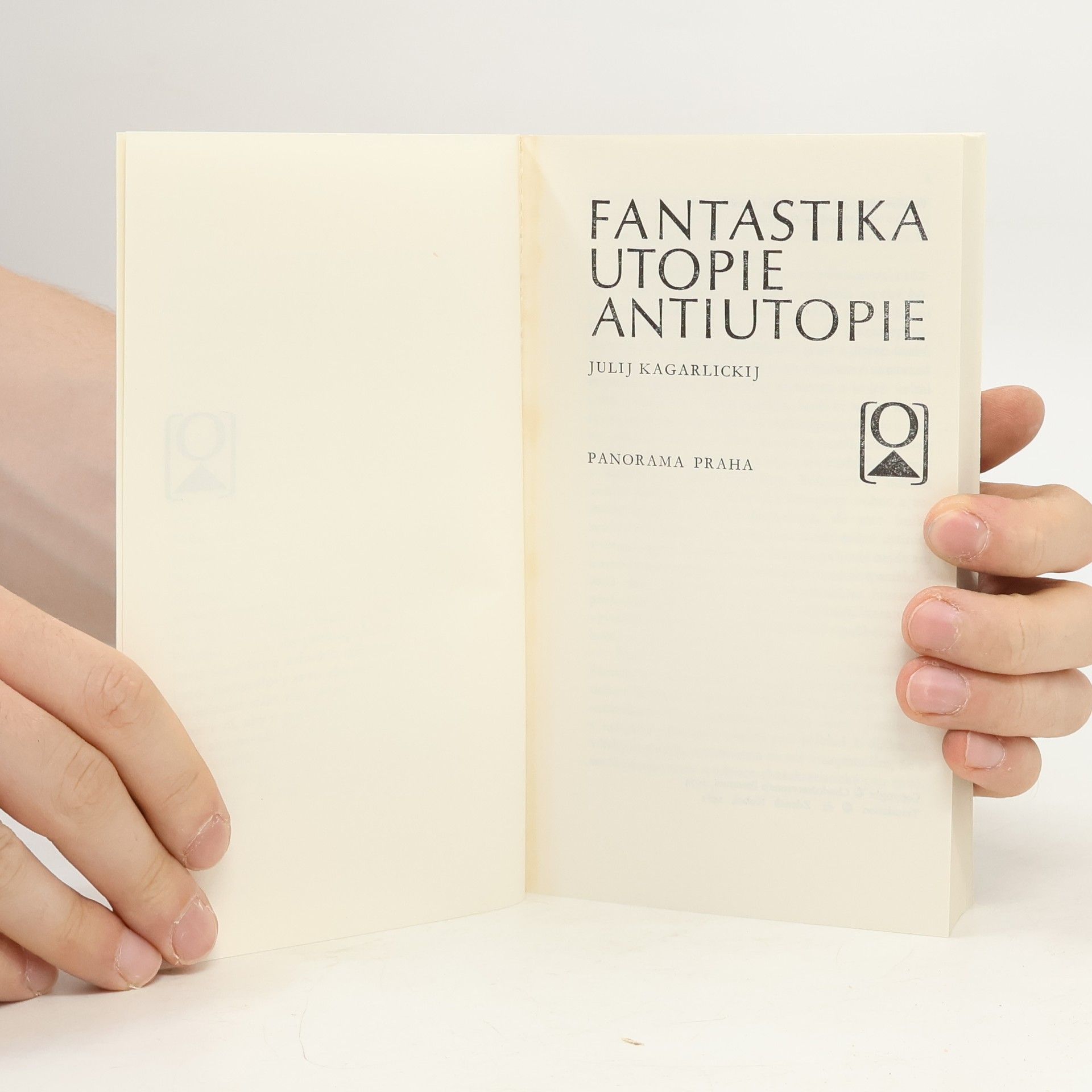 Julij Iosifovič Kagarlickij Fantastika utopie antiutopie
