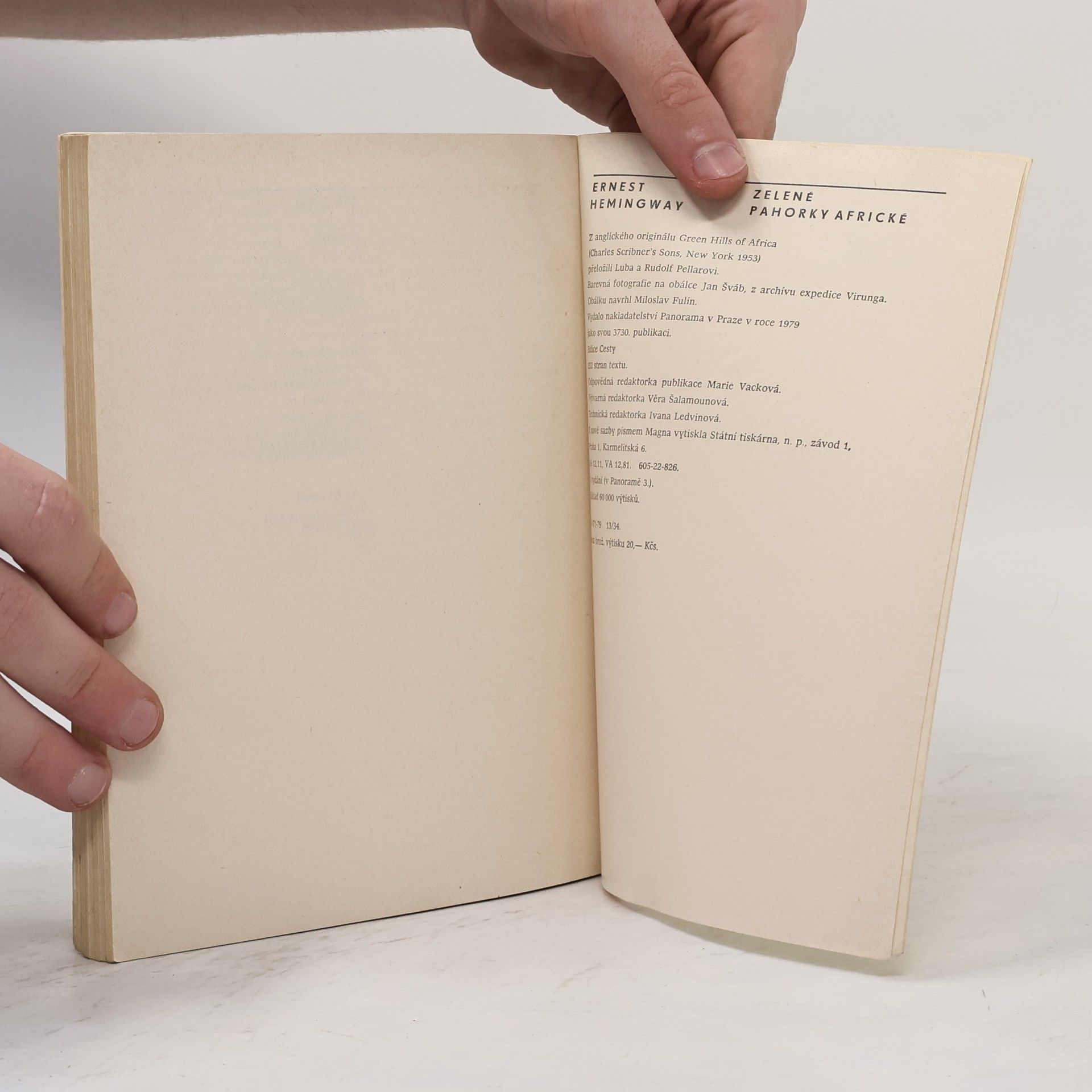 Ernest Hemingway Zelené pahorky africké