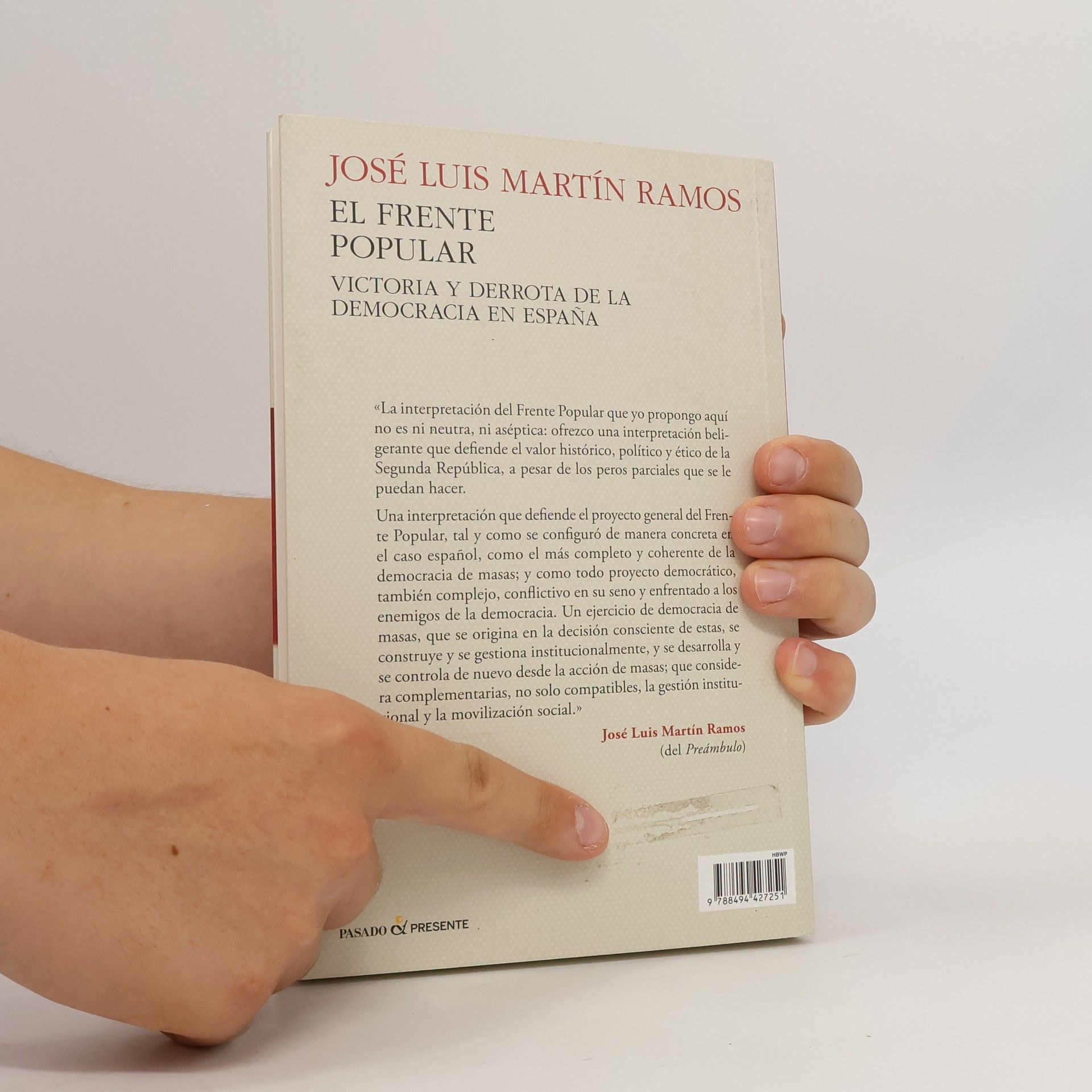 José Luis Martín Ramos El Frente Popular