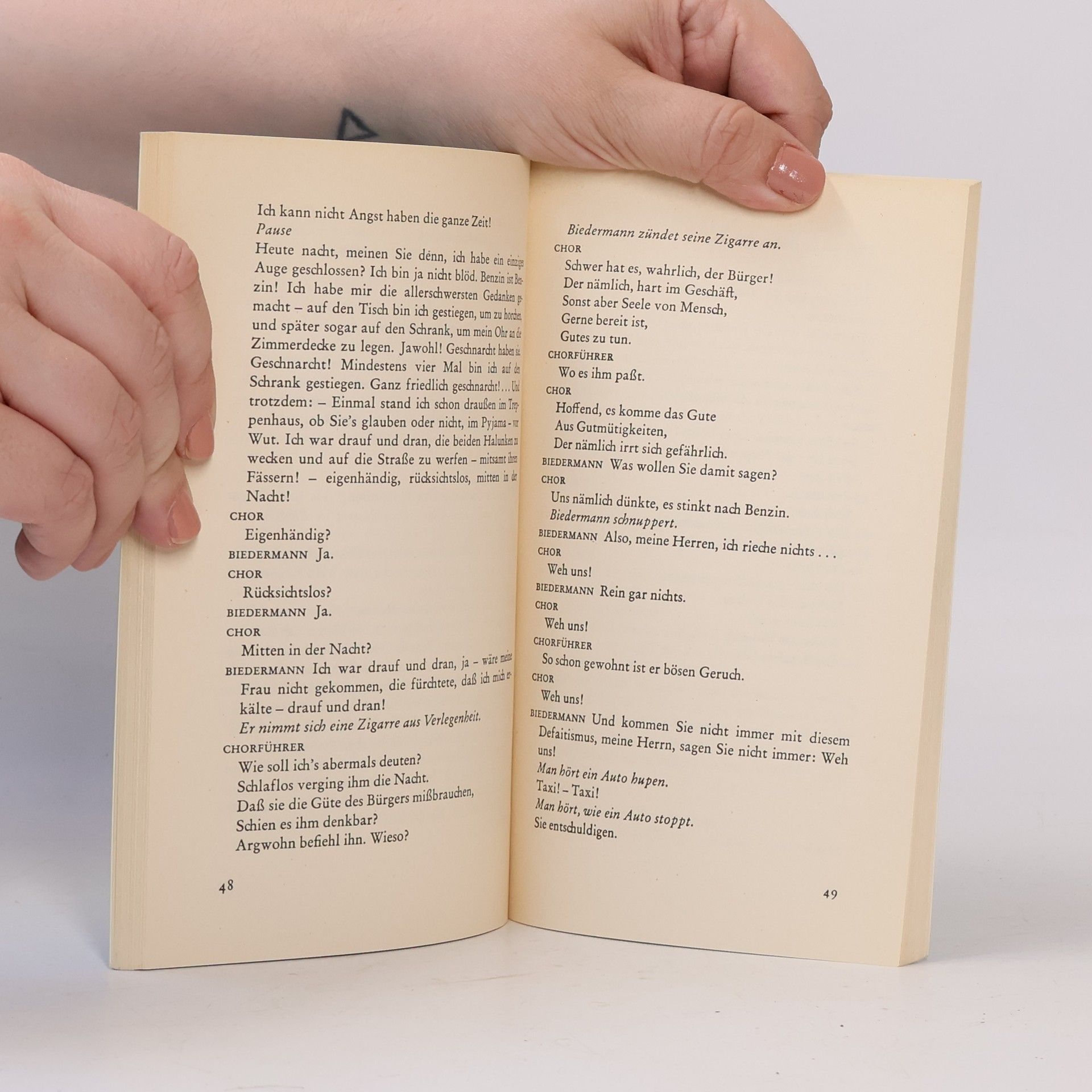 Max Frisch Biedermann und die Brandstifter