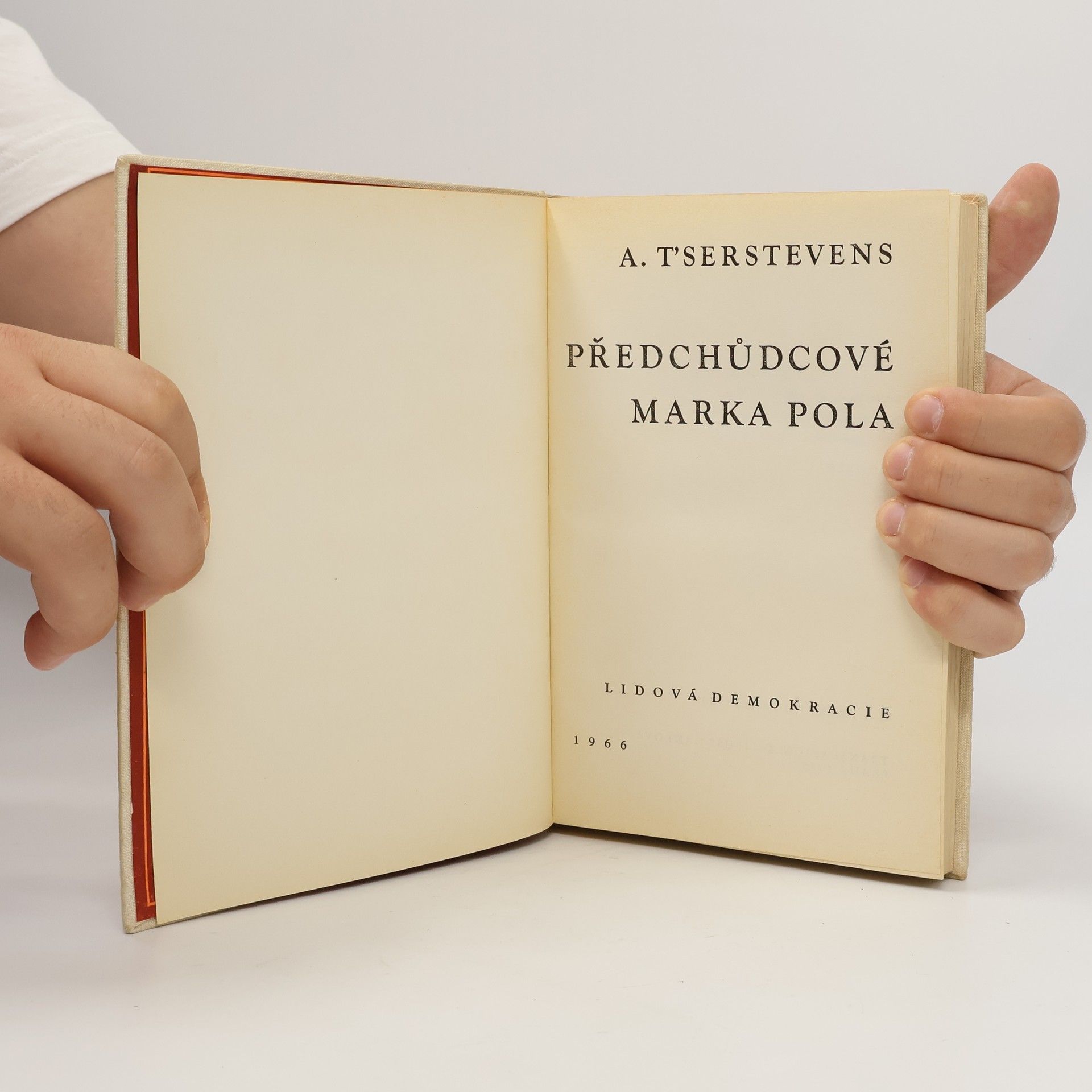 Albert Serstevens Předchůdcové Marka Pola