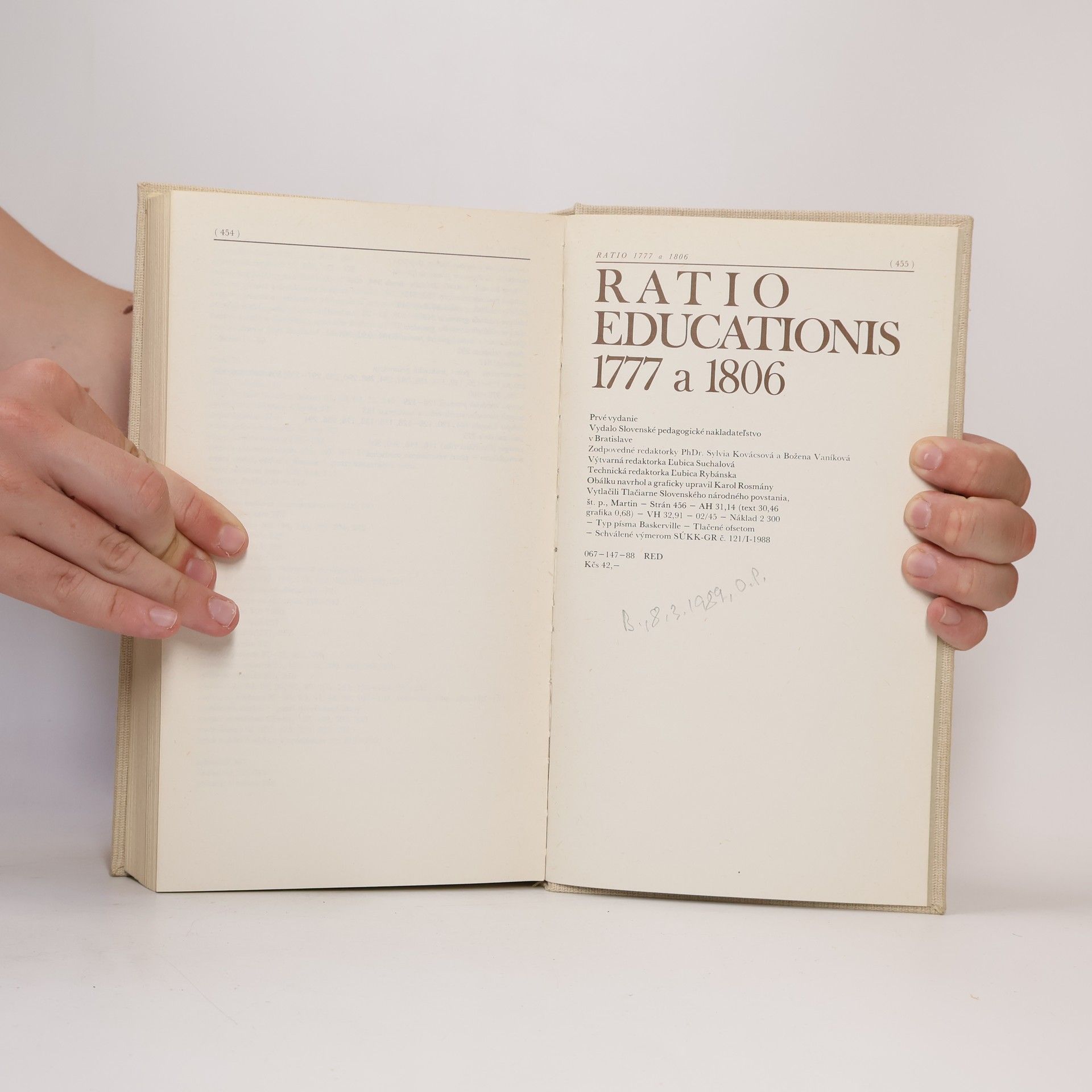 AA.VV. Ratio educationis 1777 - 1806