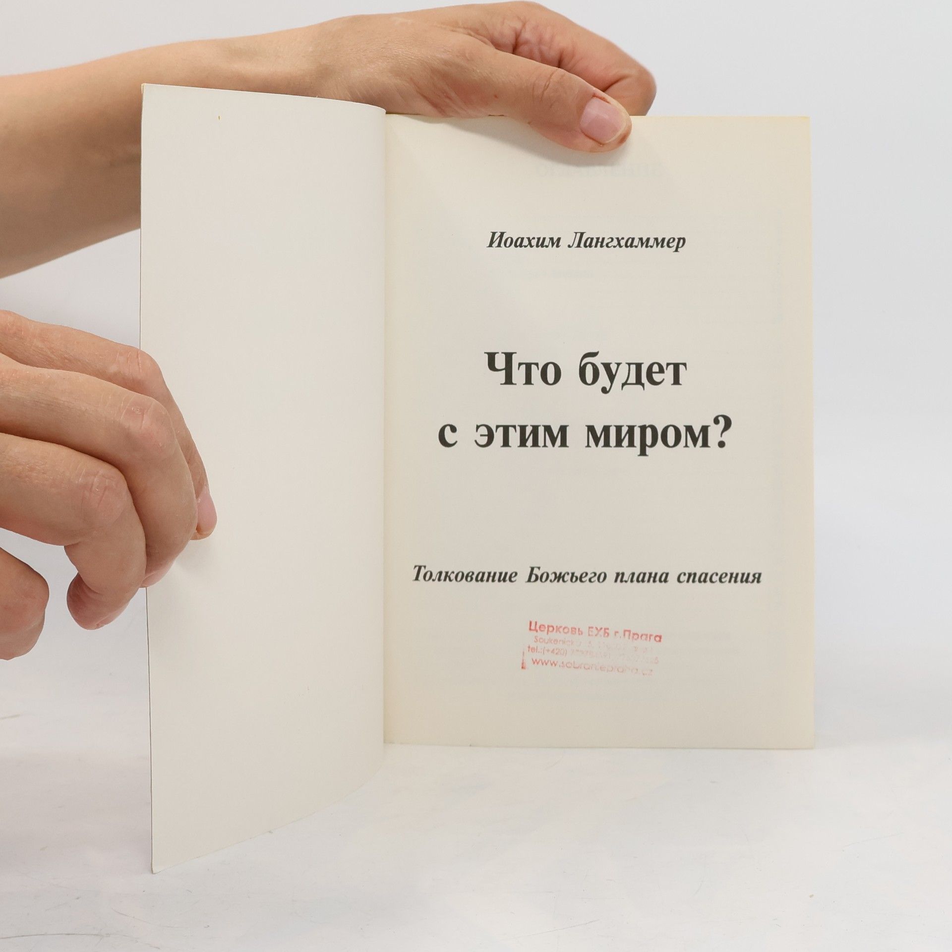 Иоахим Лангхаммер Что будет с этим миром?