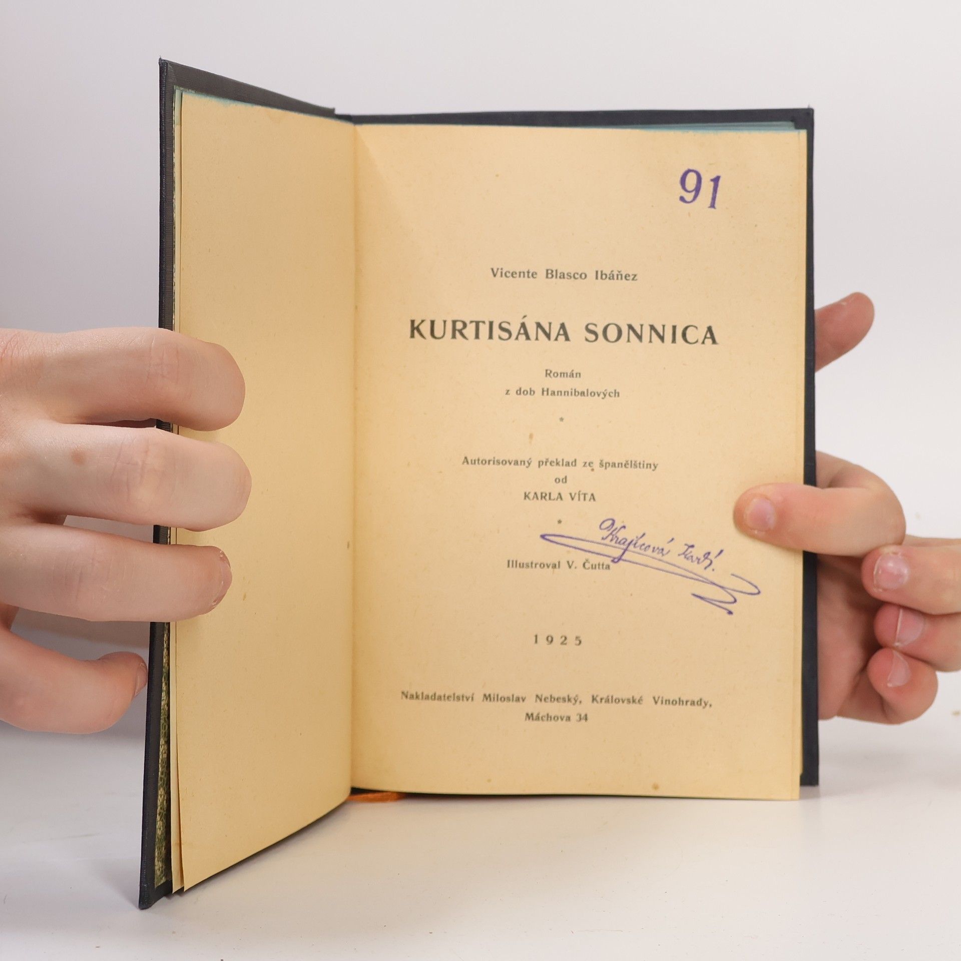 Vicente Blasco Ibáñez Kurtisána Sonnica