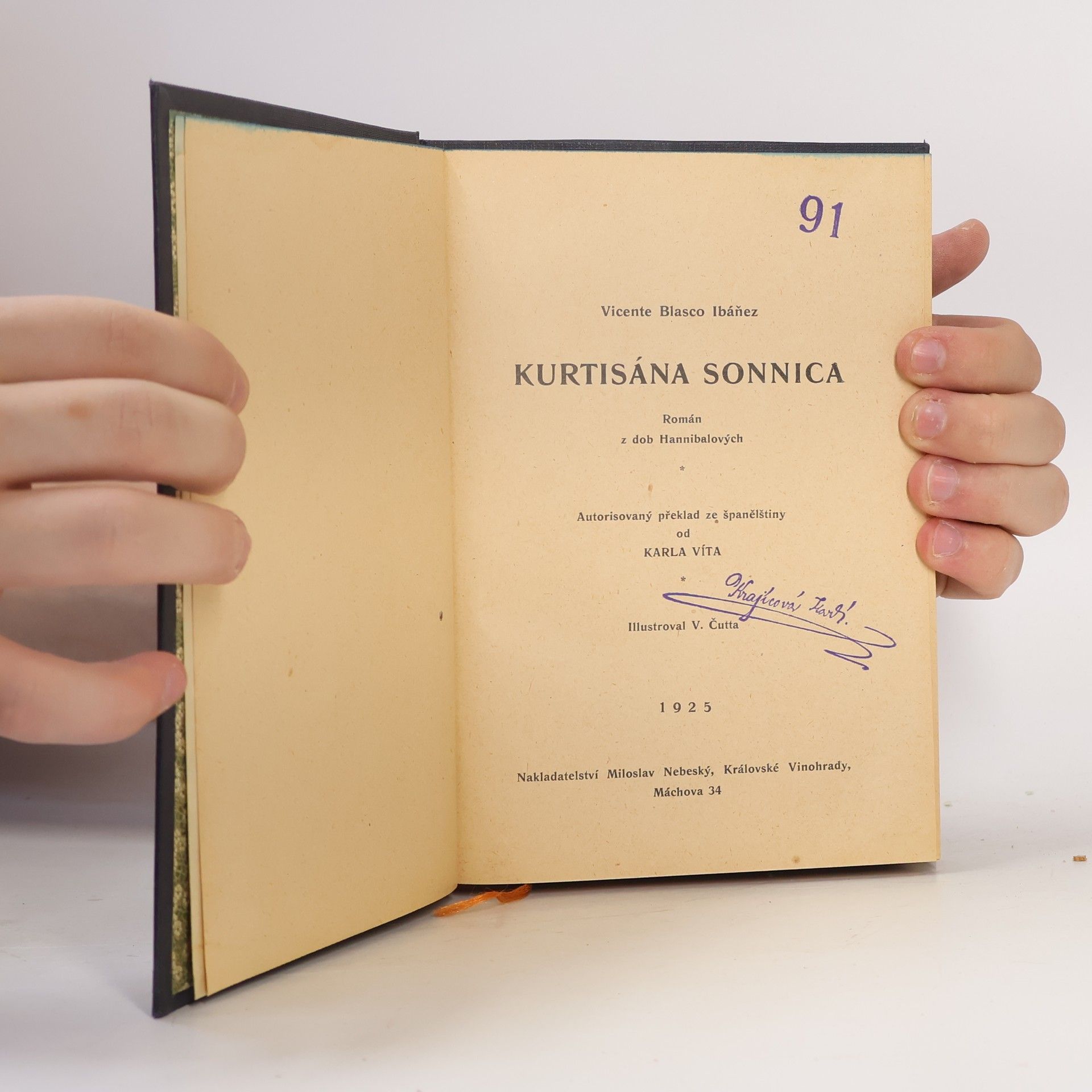 Vicente Blasco Ibáñez Kurtisána Sonnica