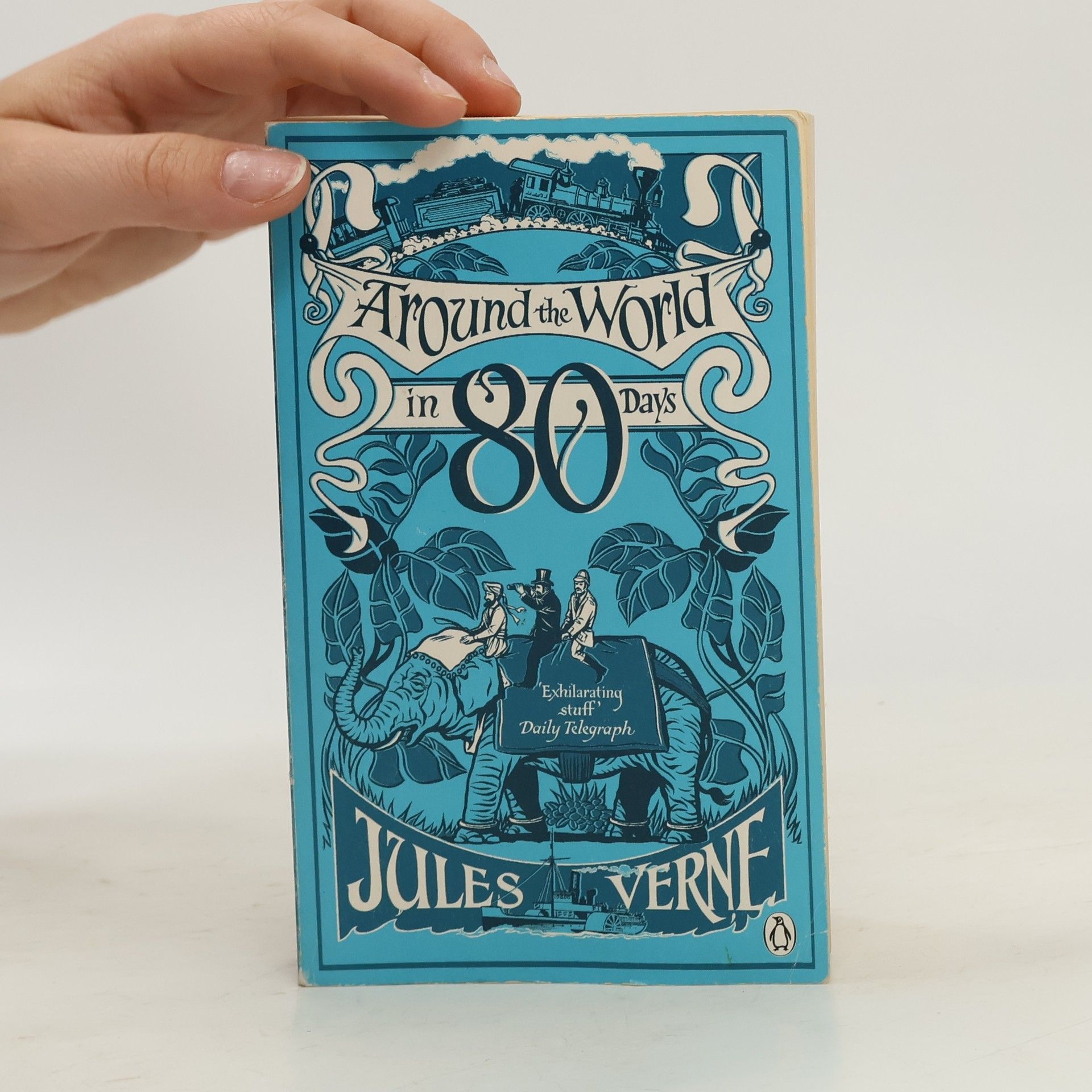 Jules Verne Around the World in Eighty Days. In 80 Tagen um die Welt, englische Ausgabe
