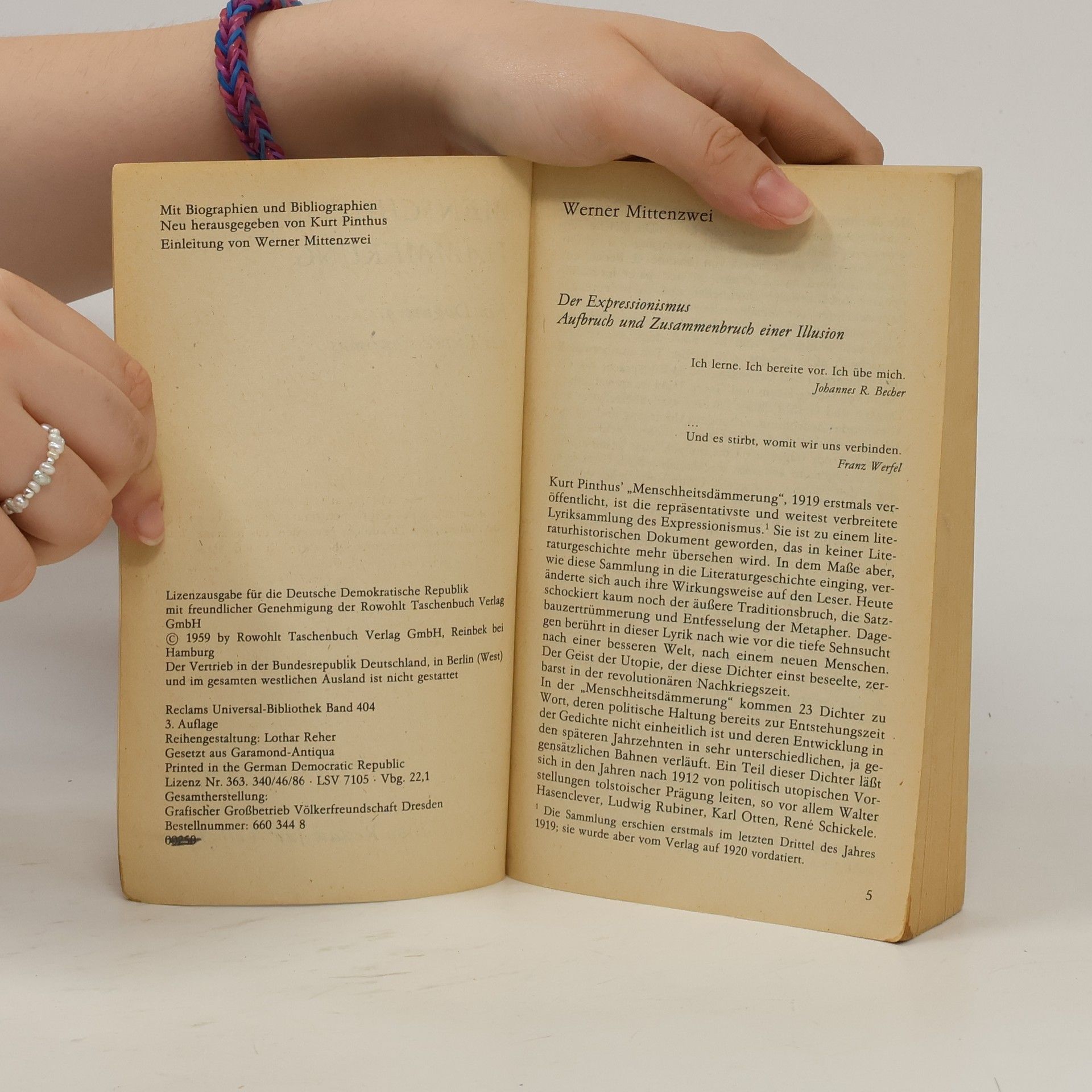 Various authors Menschheitsdämmerung