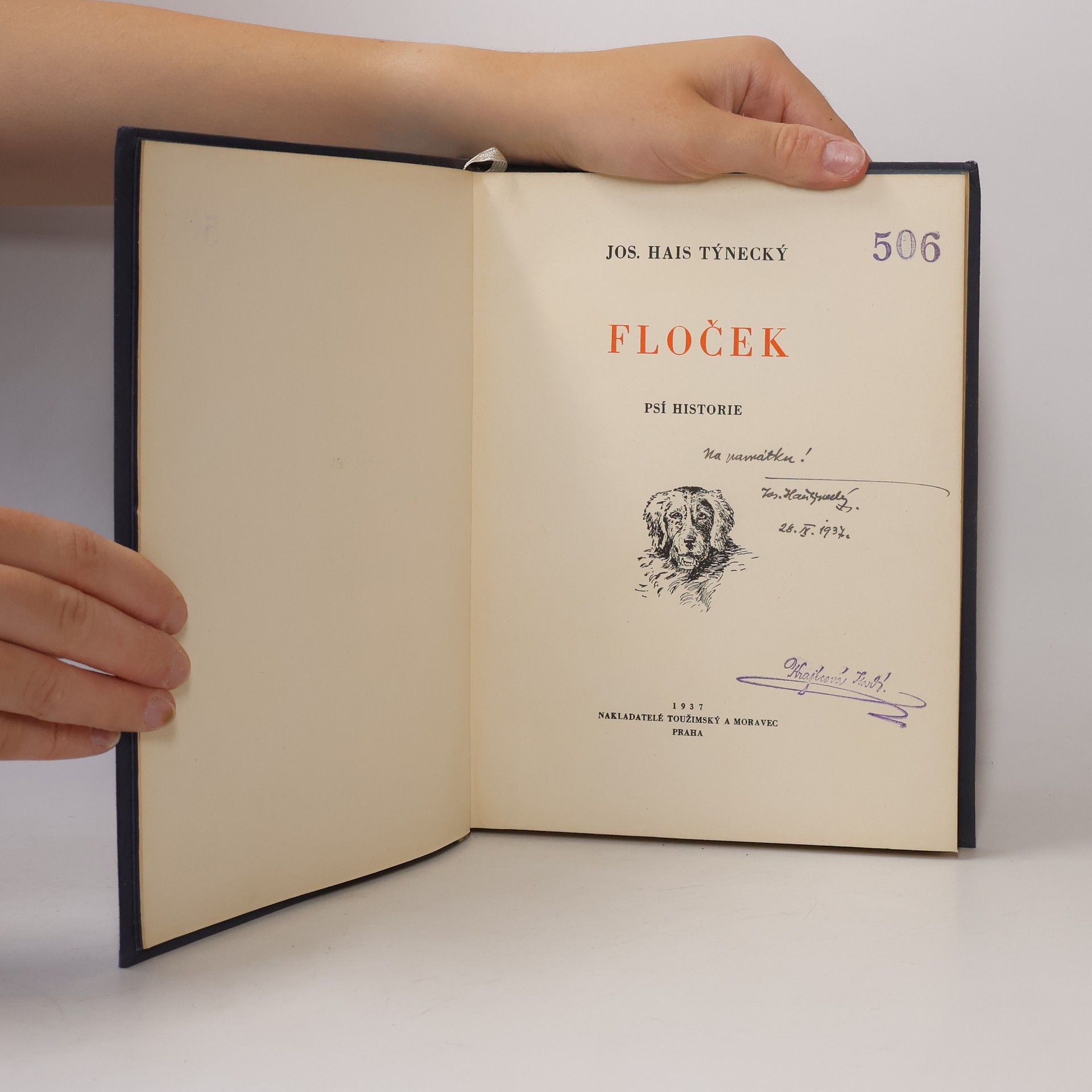 Josef Hais Týnecký Floček. Psí historie