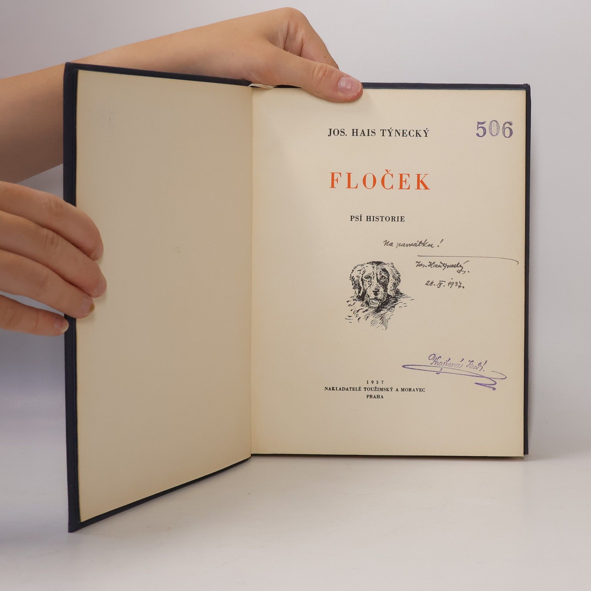 Josef Hais Týnecký Floček. Psí historie