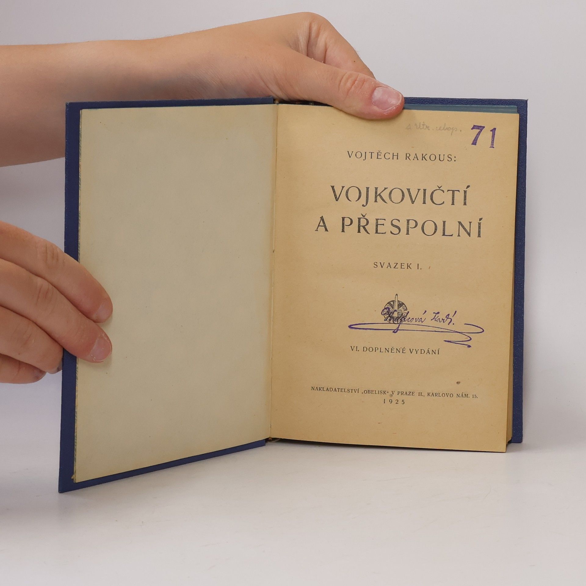 Vojtěch Rakous Vojkovičtí a přespolní I.