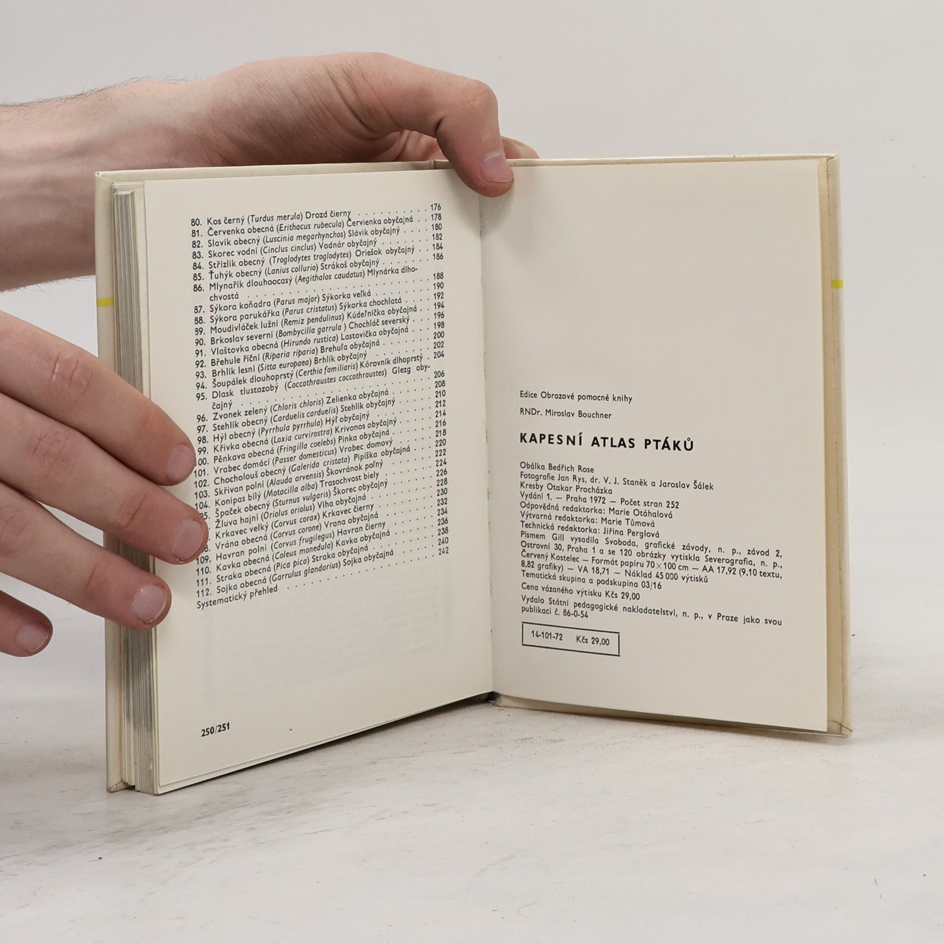 Miroslav Bouchner Kapesní atlas ptáků