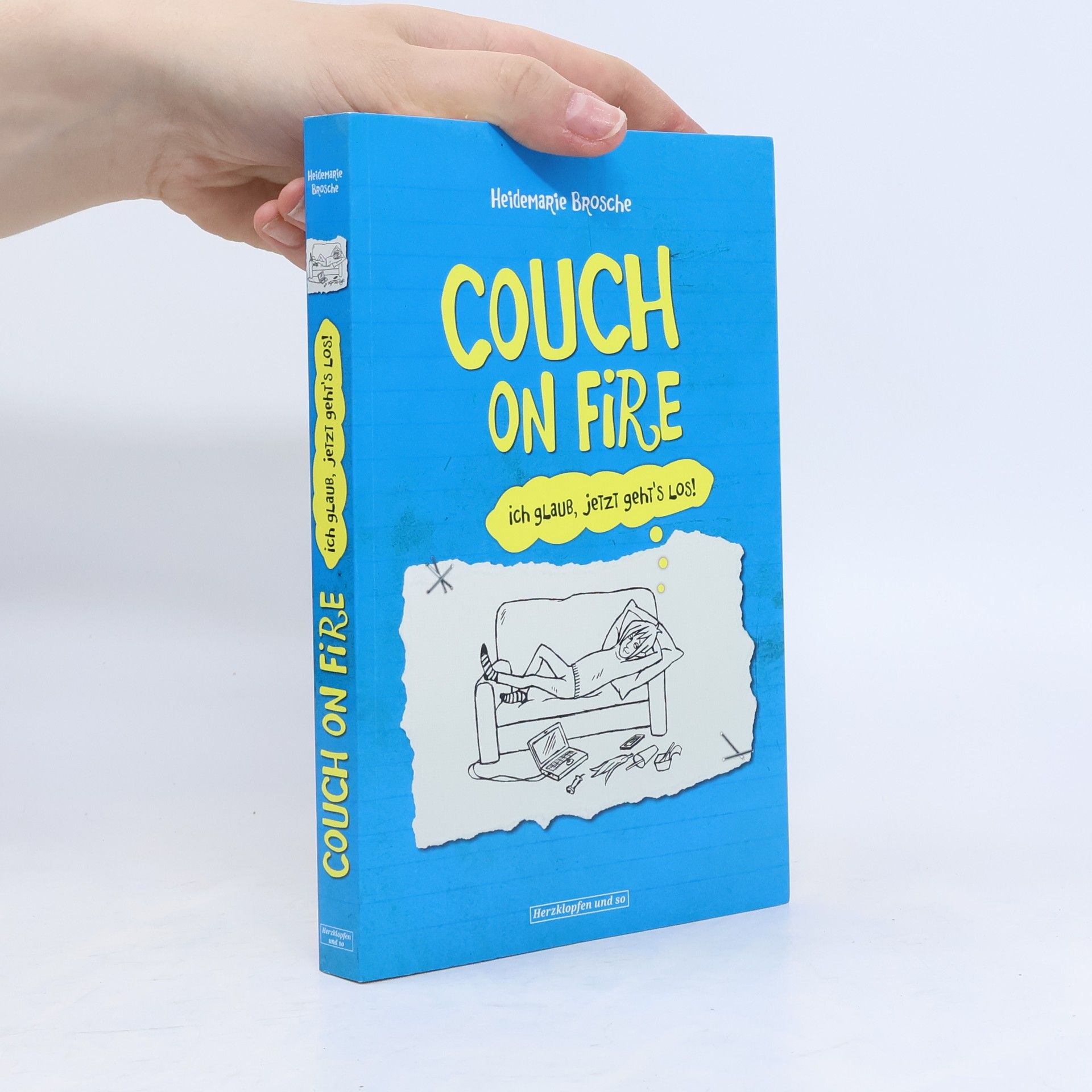 Couch on fire