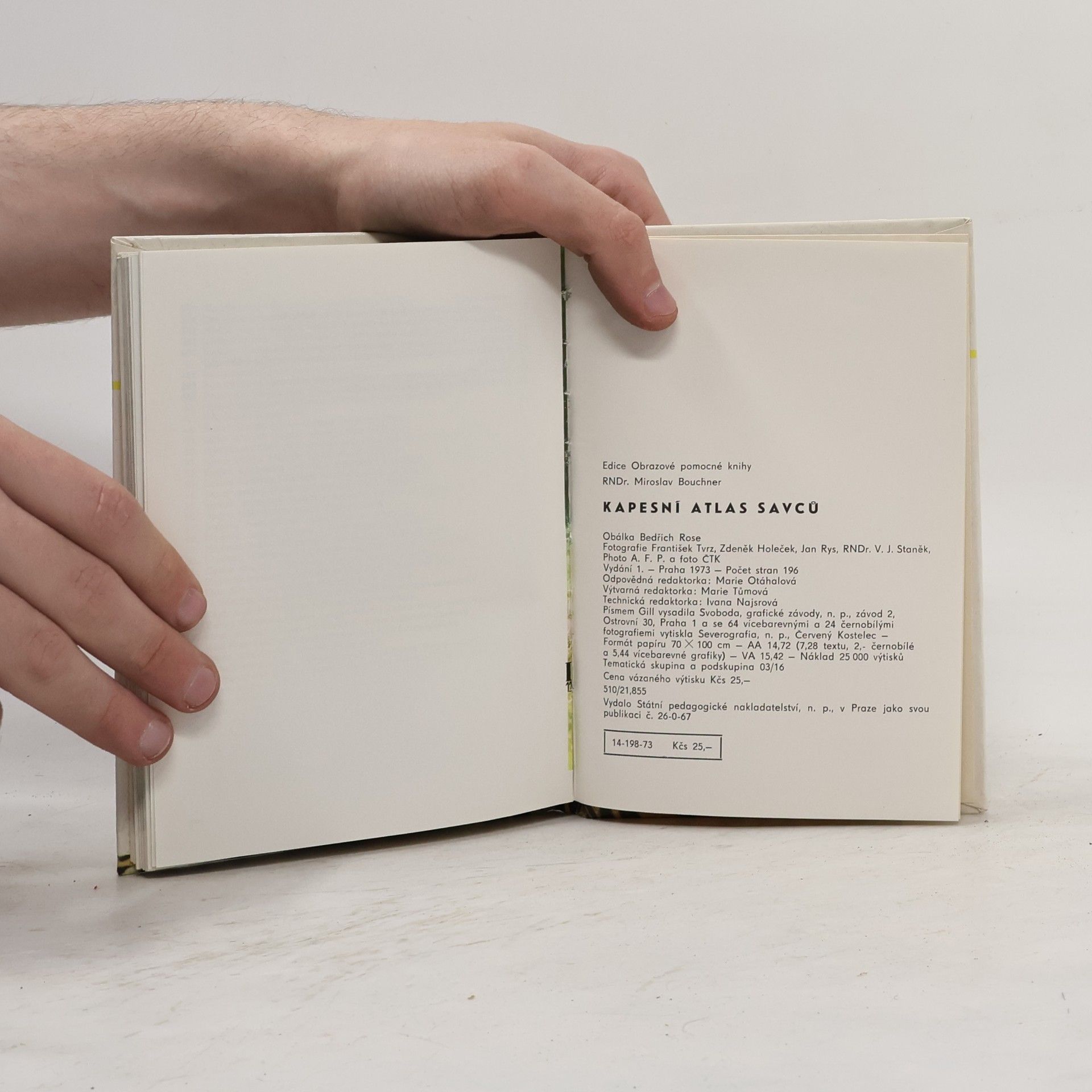Miroslav Bouchner Kapesní atlas savců