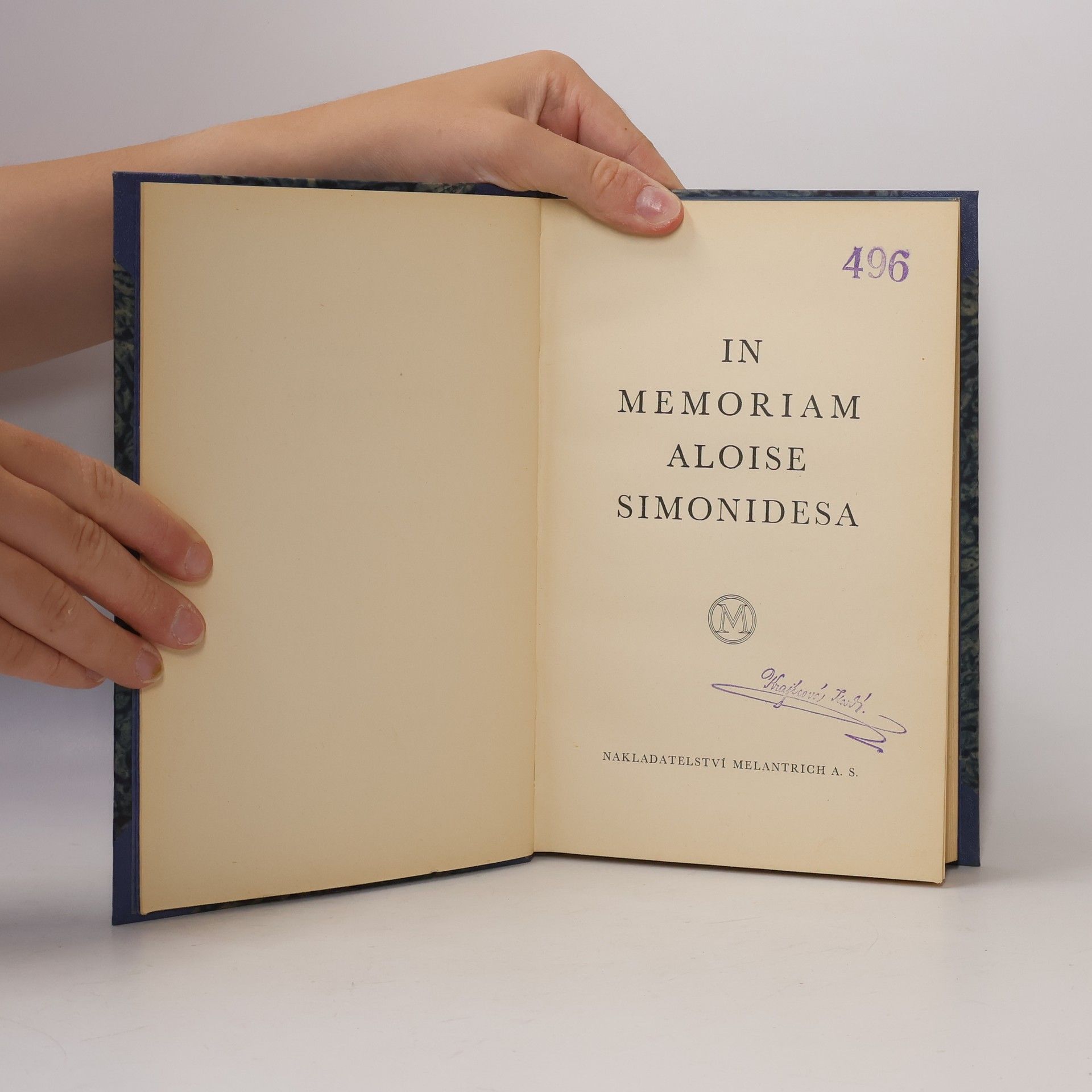 Vokáč Karel In memoriam Aloise Simonidesa
