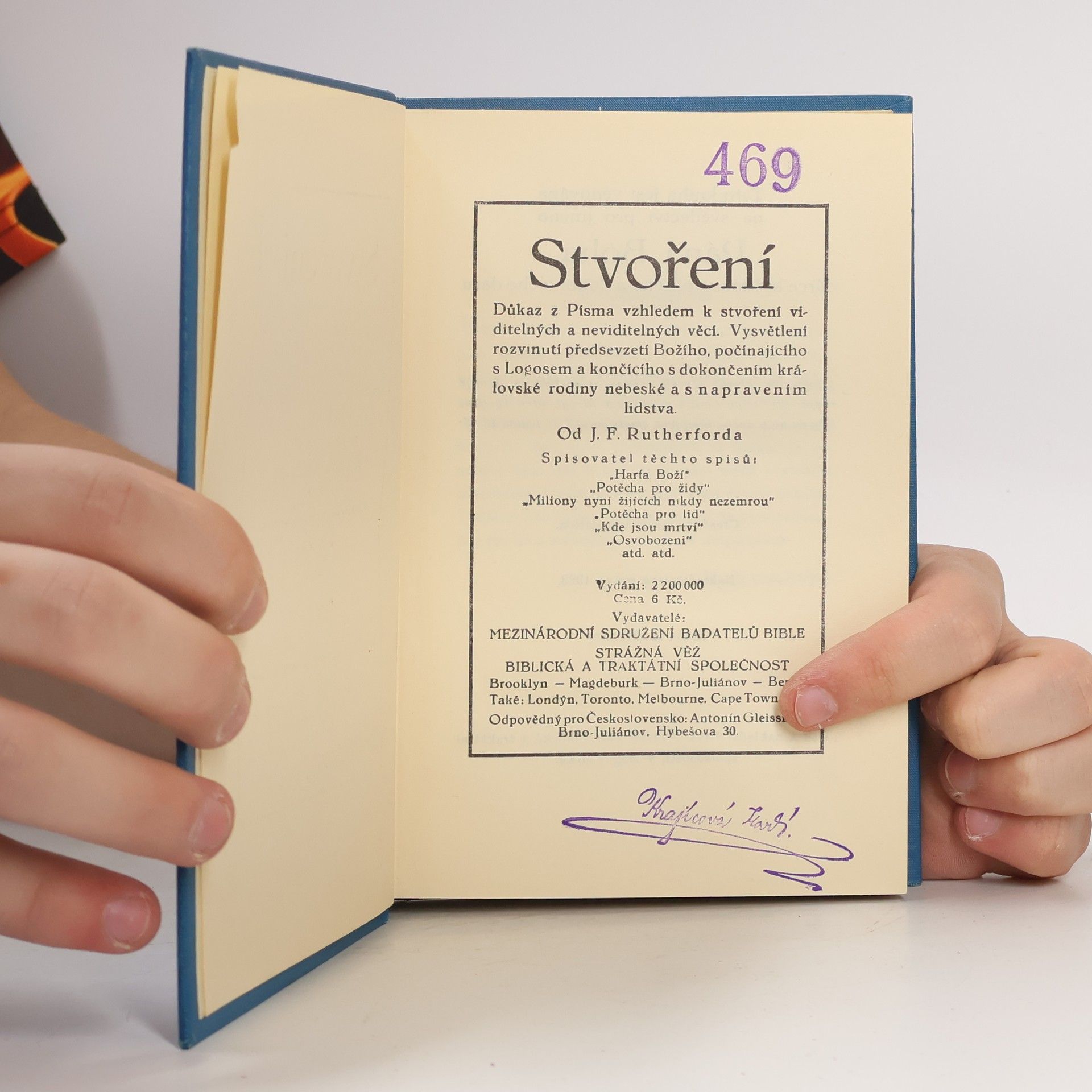 J. F. Rutherford Stvoření