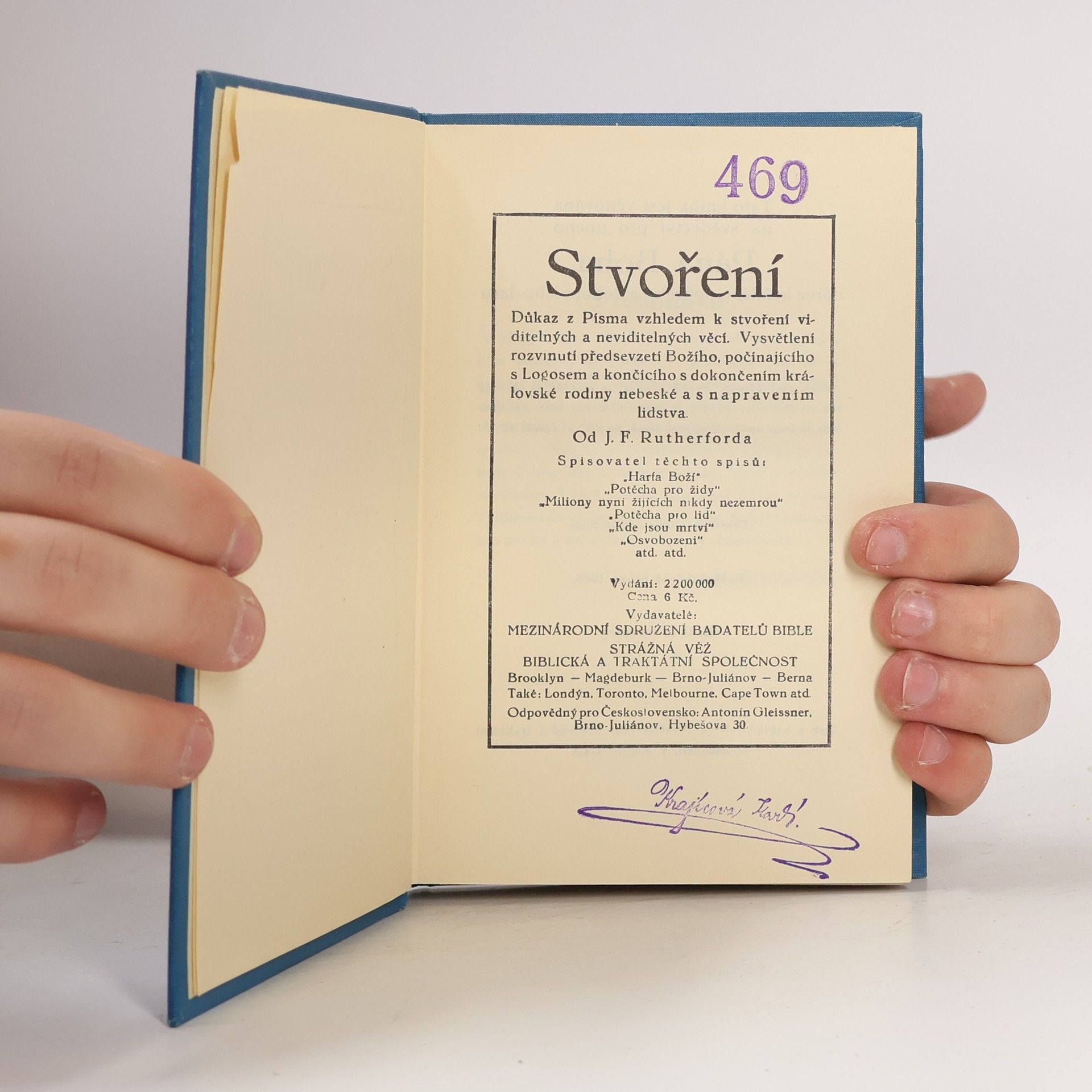 J. F. Rutherford Stvoření